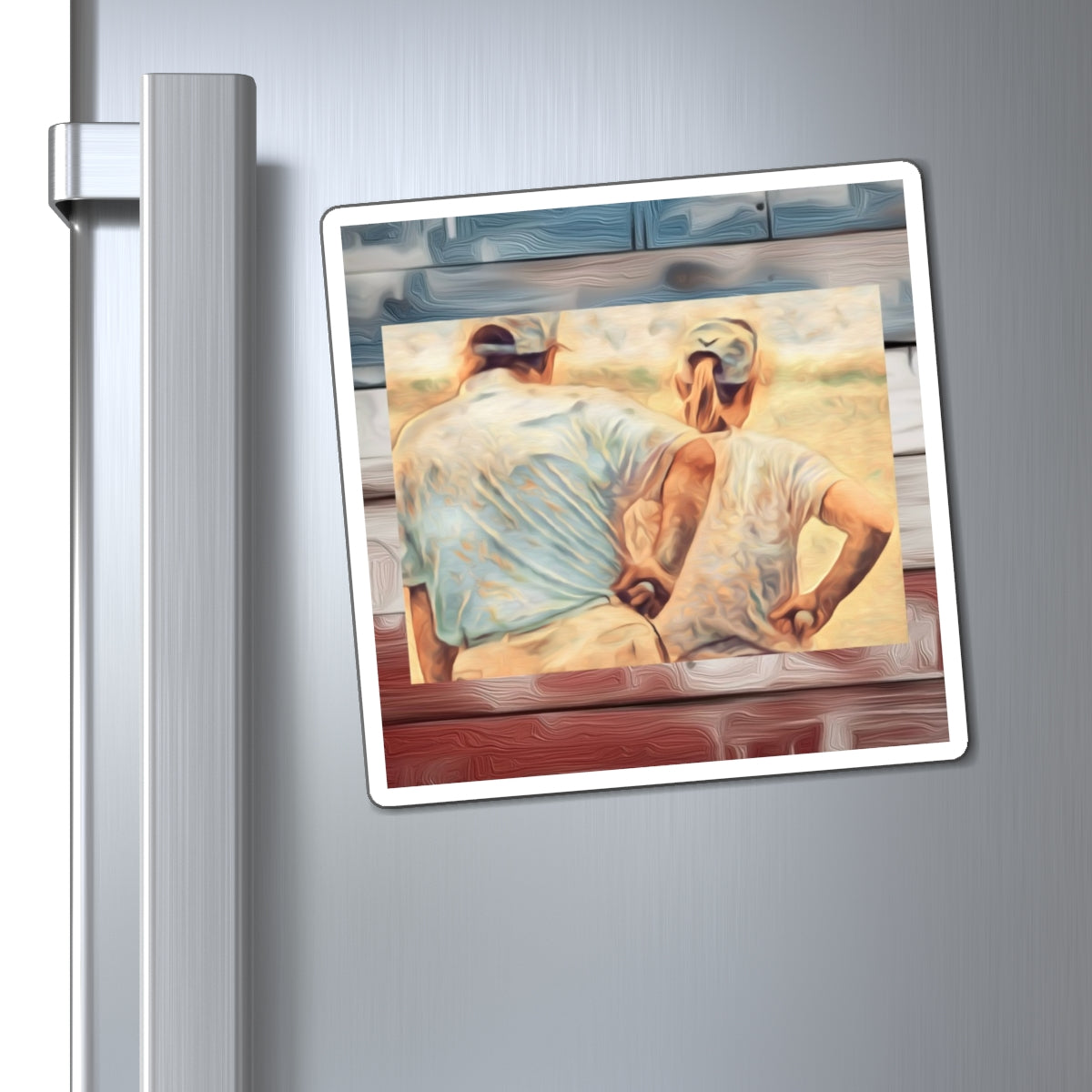 Golf Buddies Magnet — Vintage Trump Golfing Refrigerator Magnet