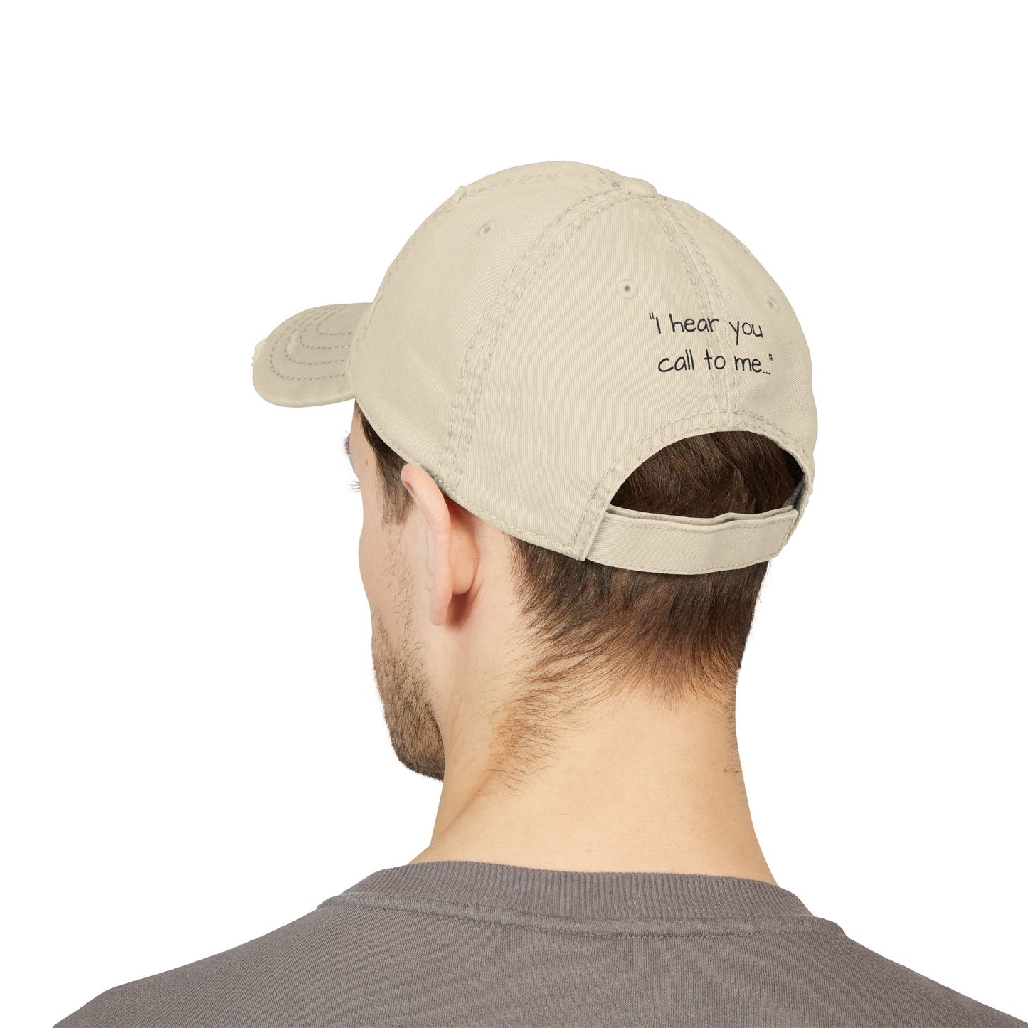‘Endless Summer’ & ‘I hear you call to me…’ Distressed Dad (or Mom) Hat — Embroidered Beach Bungalow Vibes Cap