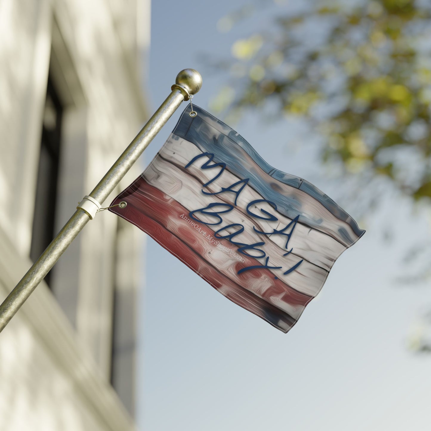 MAGA Baby! Double-Sided Patriotic Flag