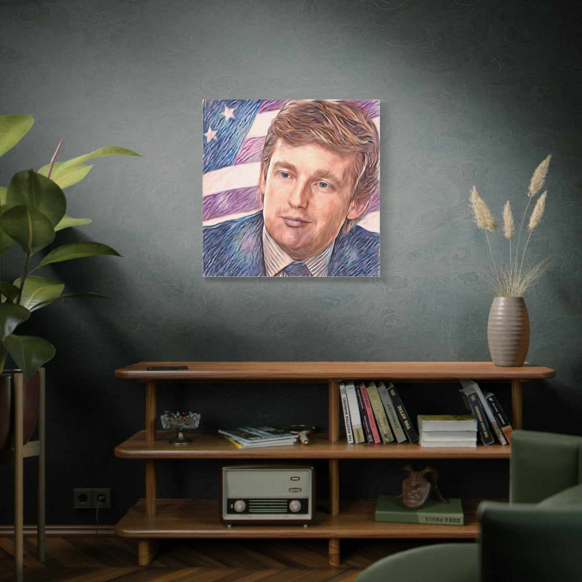 Trump Patriotic Portrait Canvas