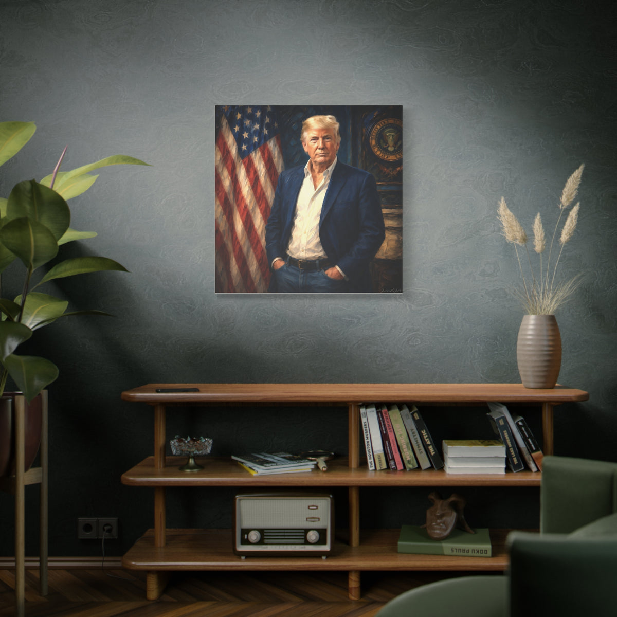 Trump Patriotic Portrait Canvas
