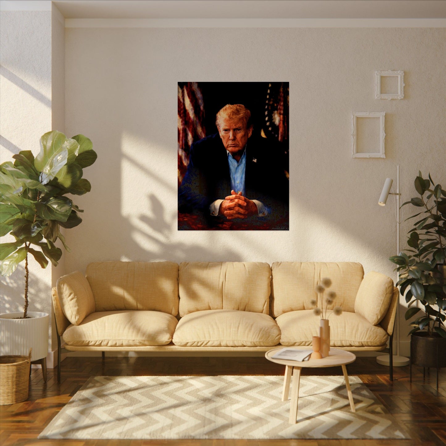 Trump—Patriotic President Portrait — POSTER