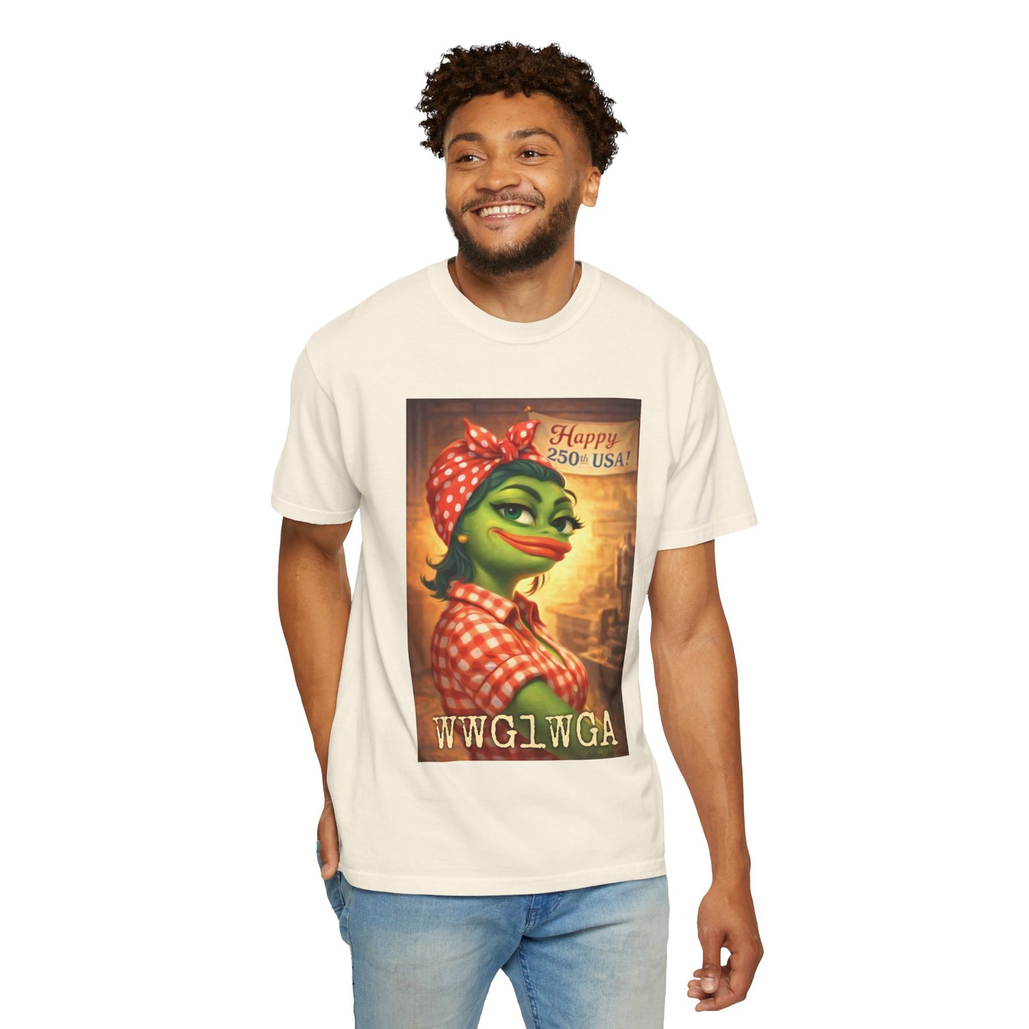 250th Celebration Patriotic T-Shirt — WWG1WGA / MAGA Tribute