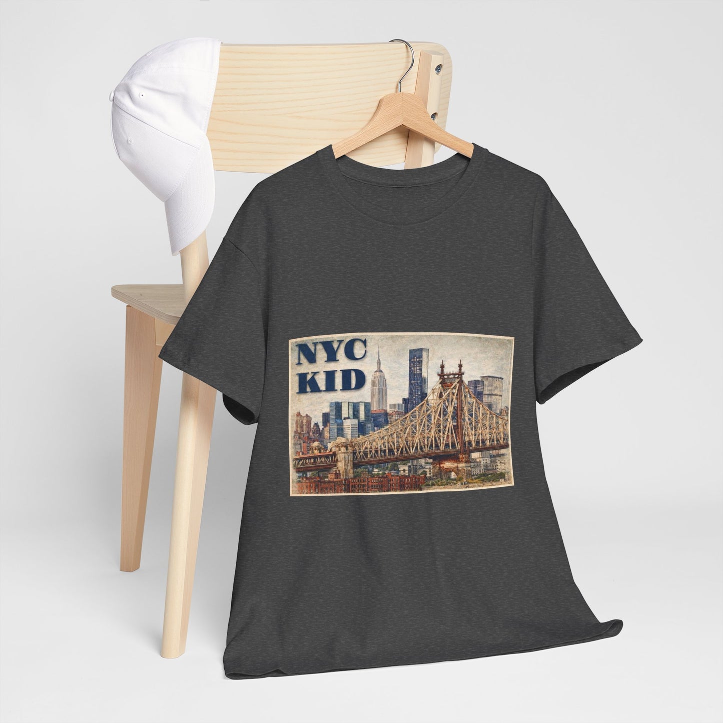 NYC Kid T-Shirt — Vintage Queensboro Bridge New York City Tee