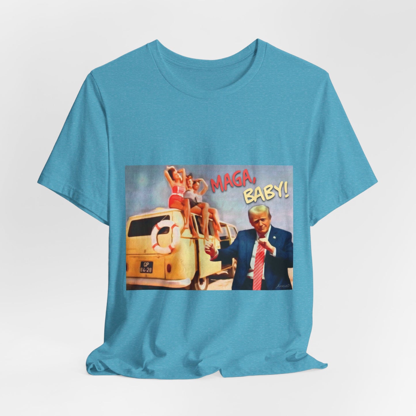 Vintage Political Graphic Tee — "MAGA Baby!"