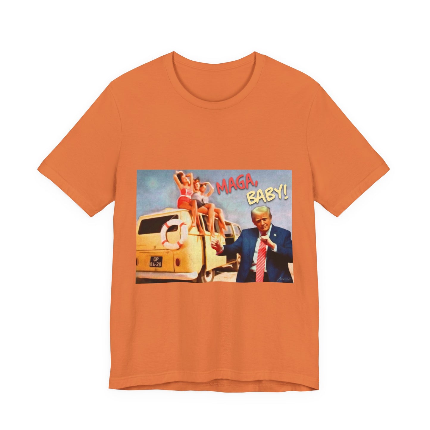 Vintage Political Graphic Tee — "MAGA Baby!"
