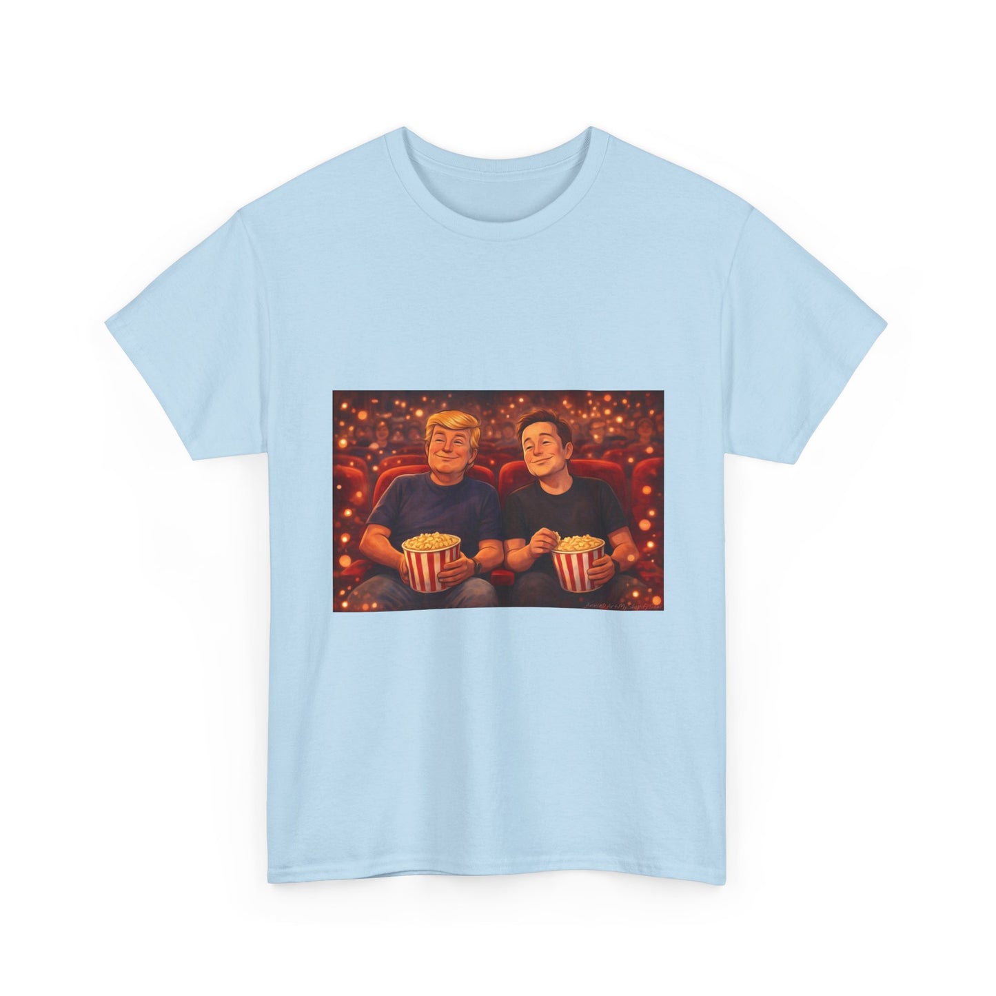 Movie Night Popcorn Tee — Cozy Couples Film Night T-Shirt