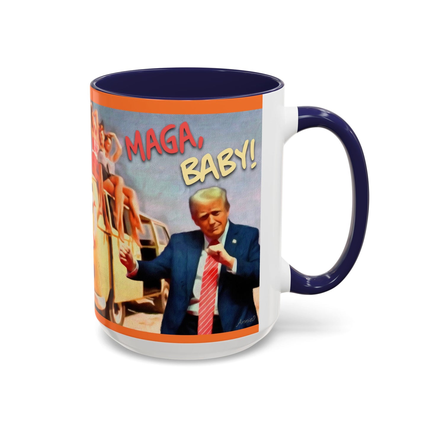 Political Novelty Covfefe Mug – "MAGA Baby" Retro Campaign Design