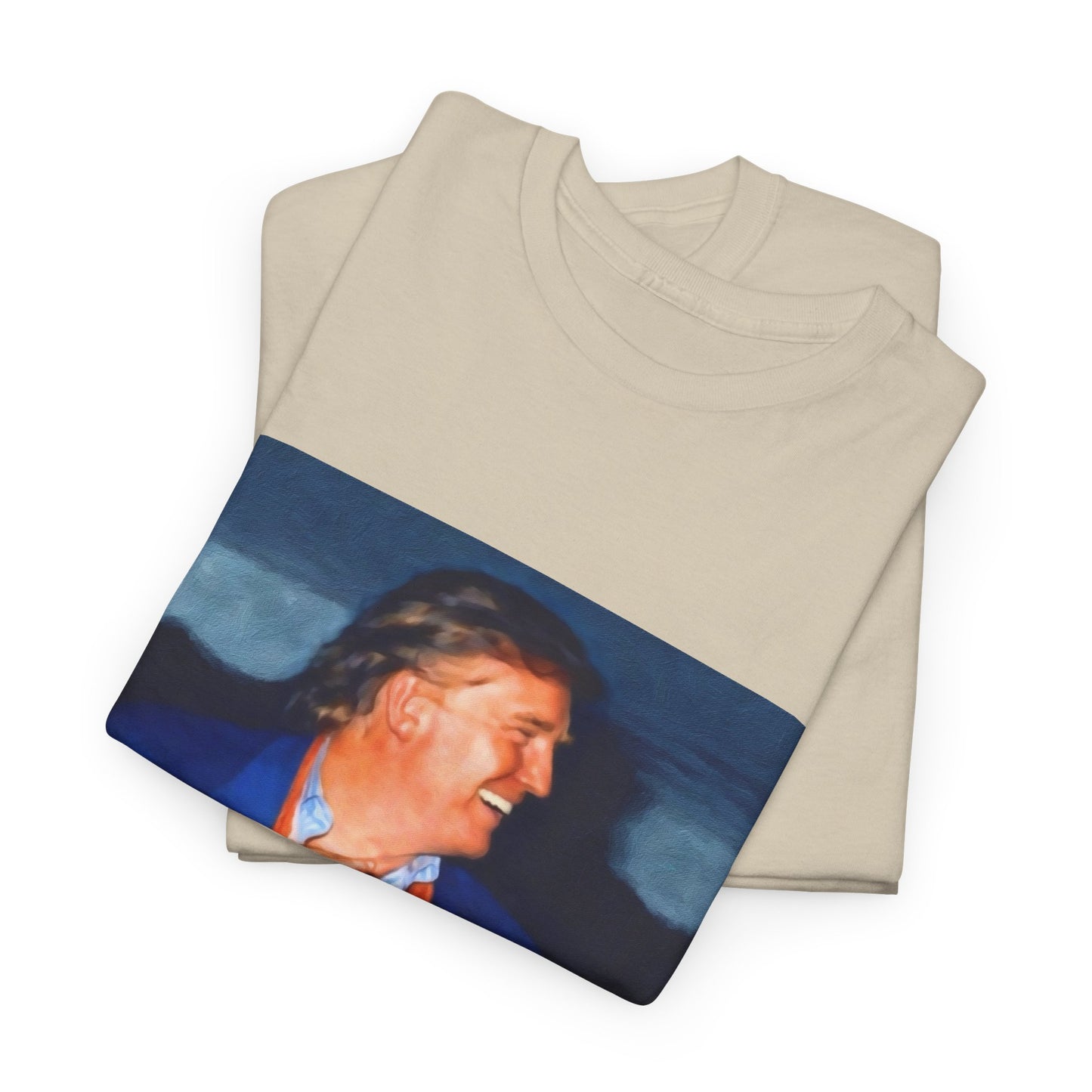 Vintage Portrait Tee with Quote – “Selfless Man, Truly Loved by All Who See It”