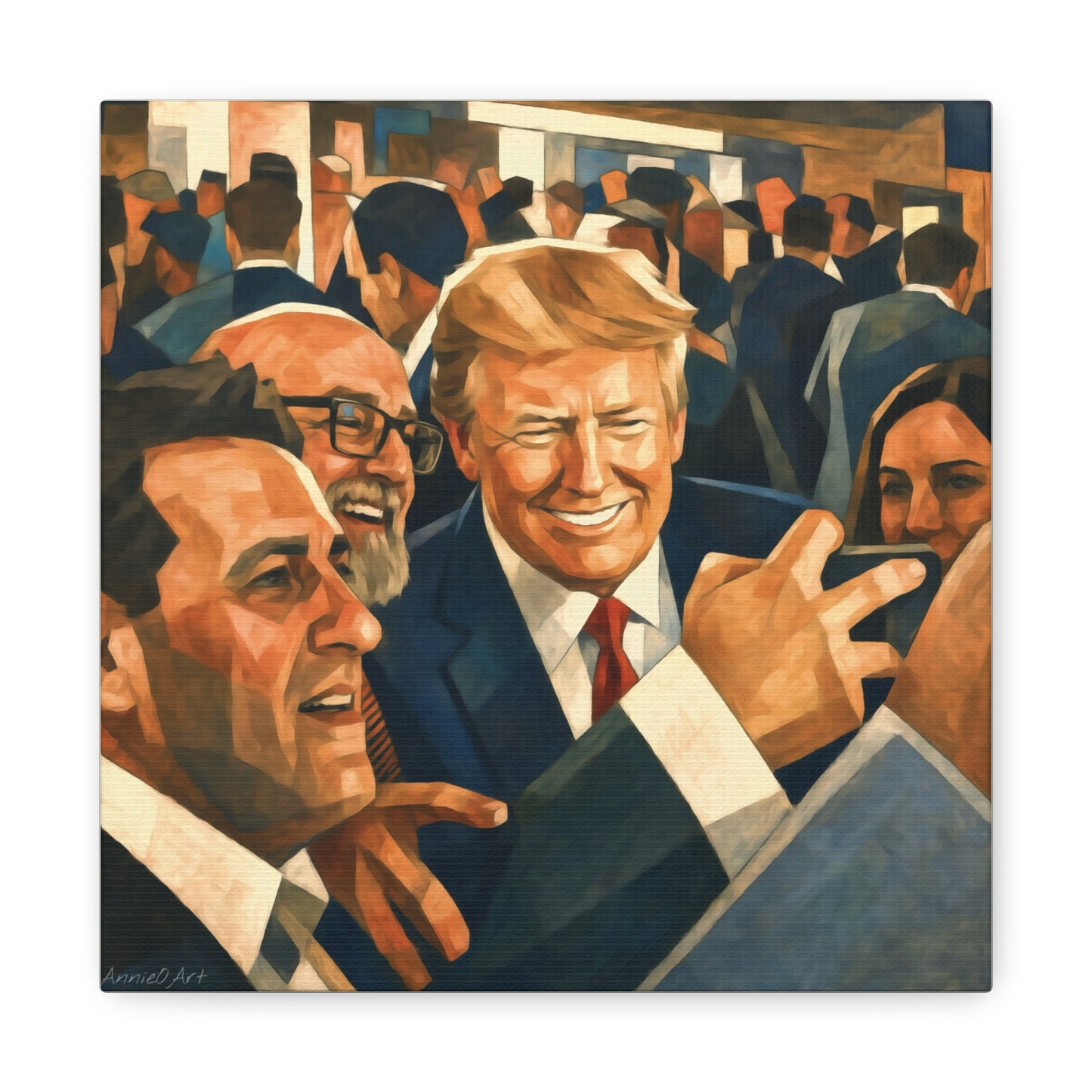 Trump Man of the People Portrait Canvas