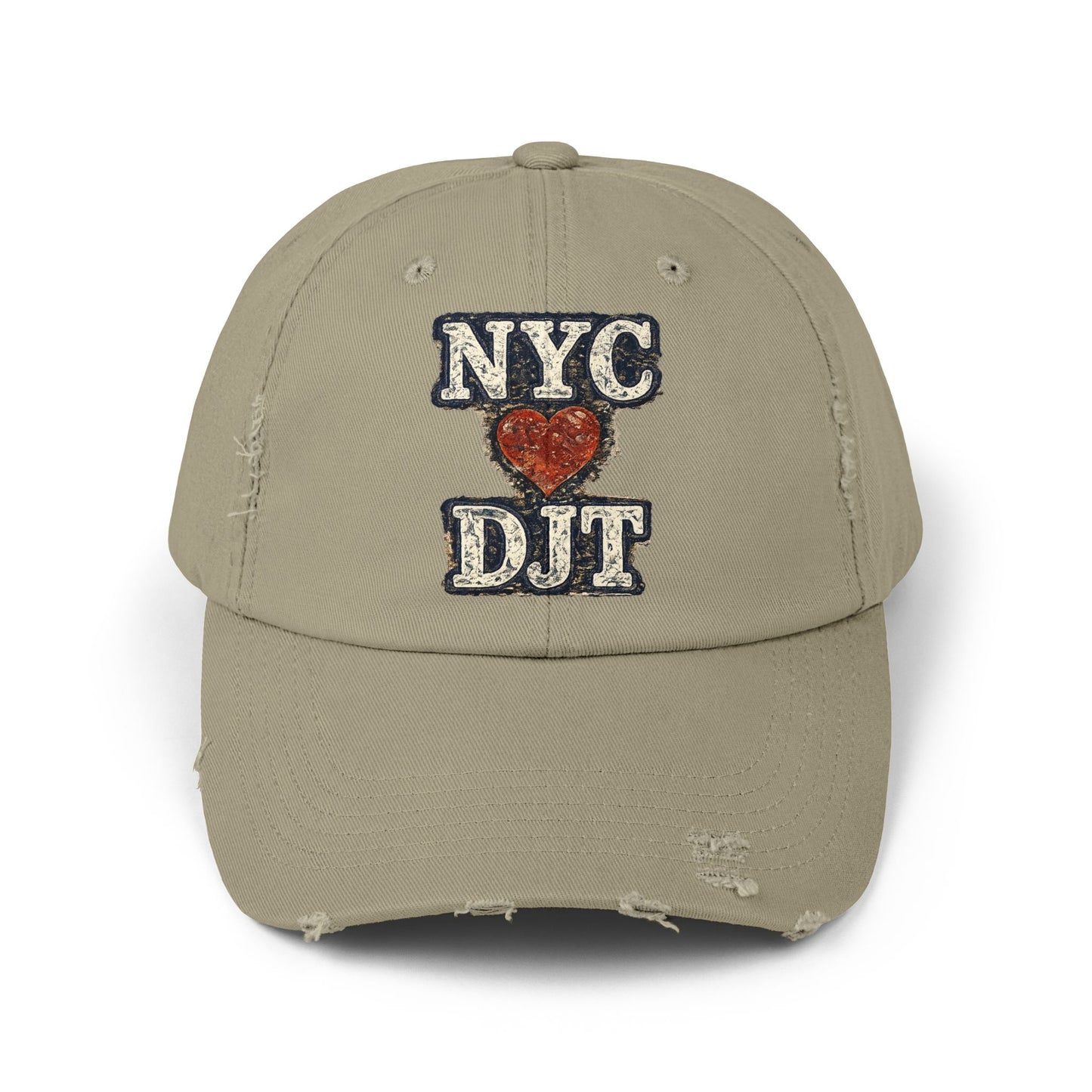 Distressed NYC❤️DJT Vintage Baseball Cap