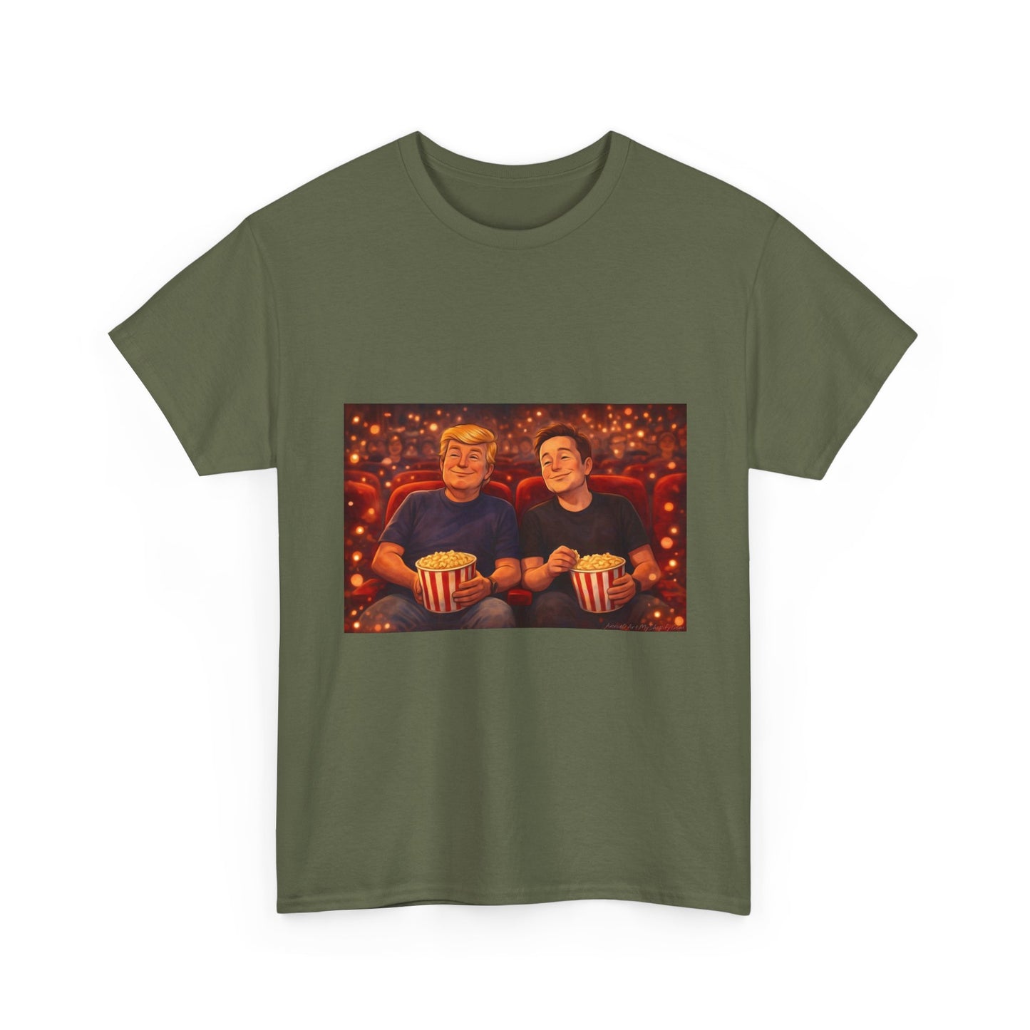 Movie Night Popcorn Tee — Cozy Couples Film Night T-Shirt