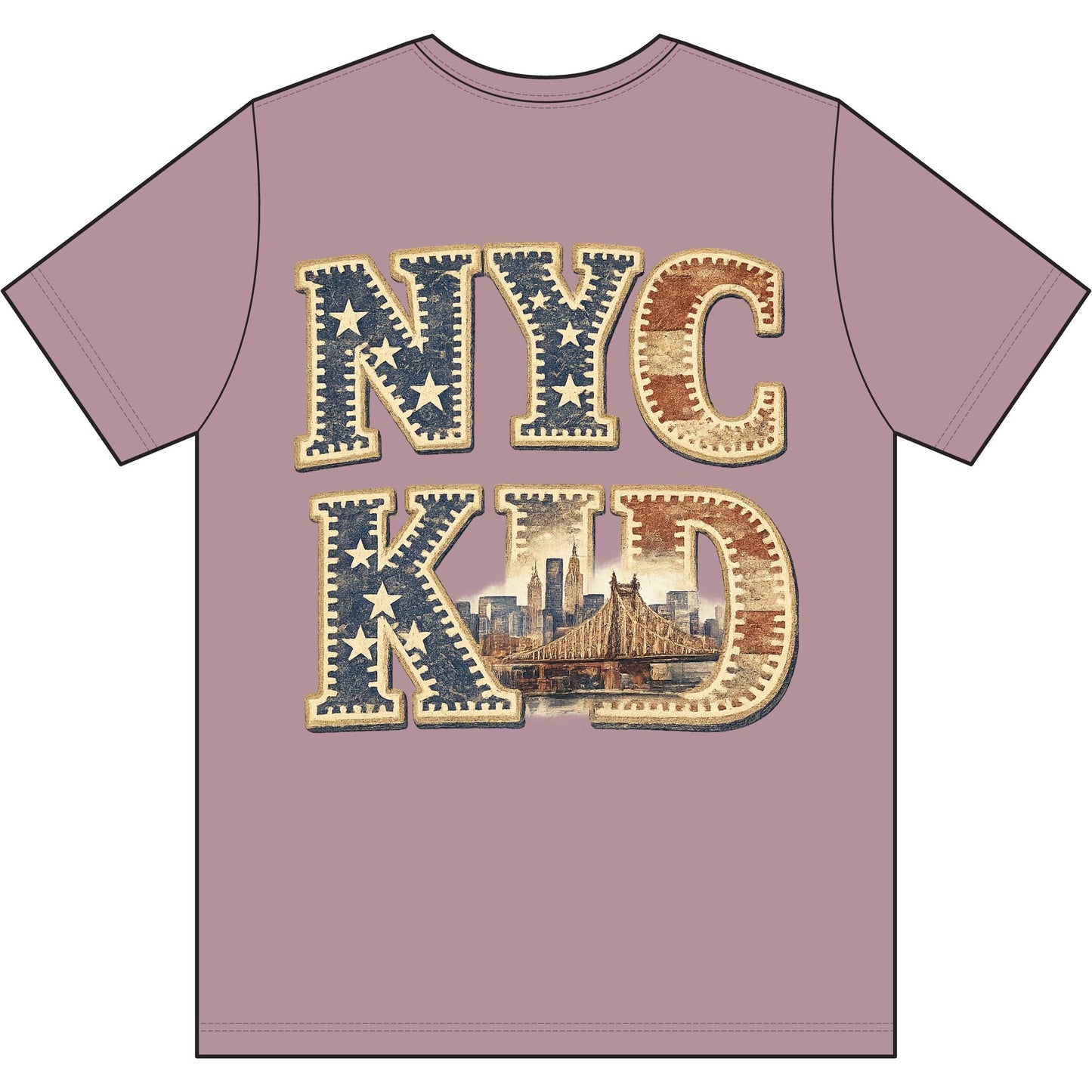 NYC Kid T-Shirt — Vintage Skyline Graphic Tee