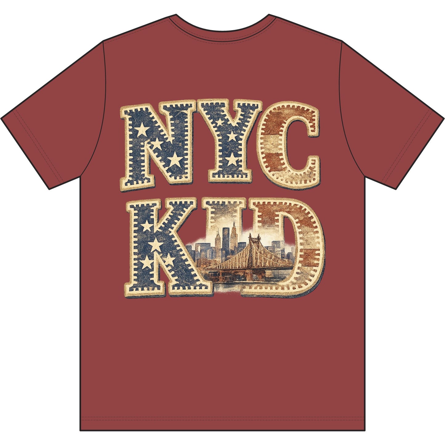 NYC Kid T-Shirt — Vintage Skyline Graphic Tee