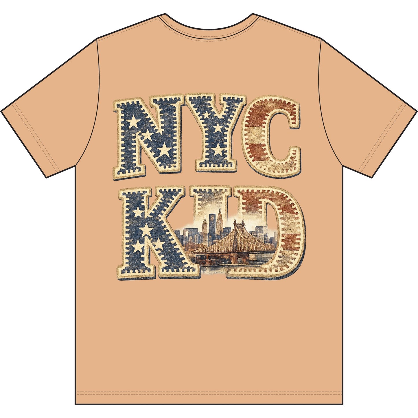 NYC Kid T-Shirt — Vintage Skyline Graphic Tee