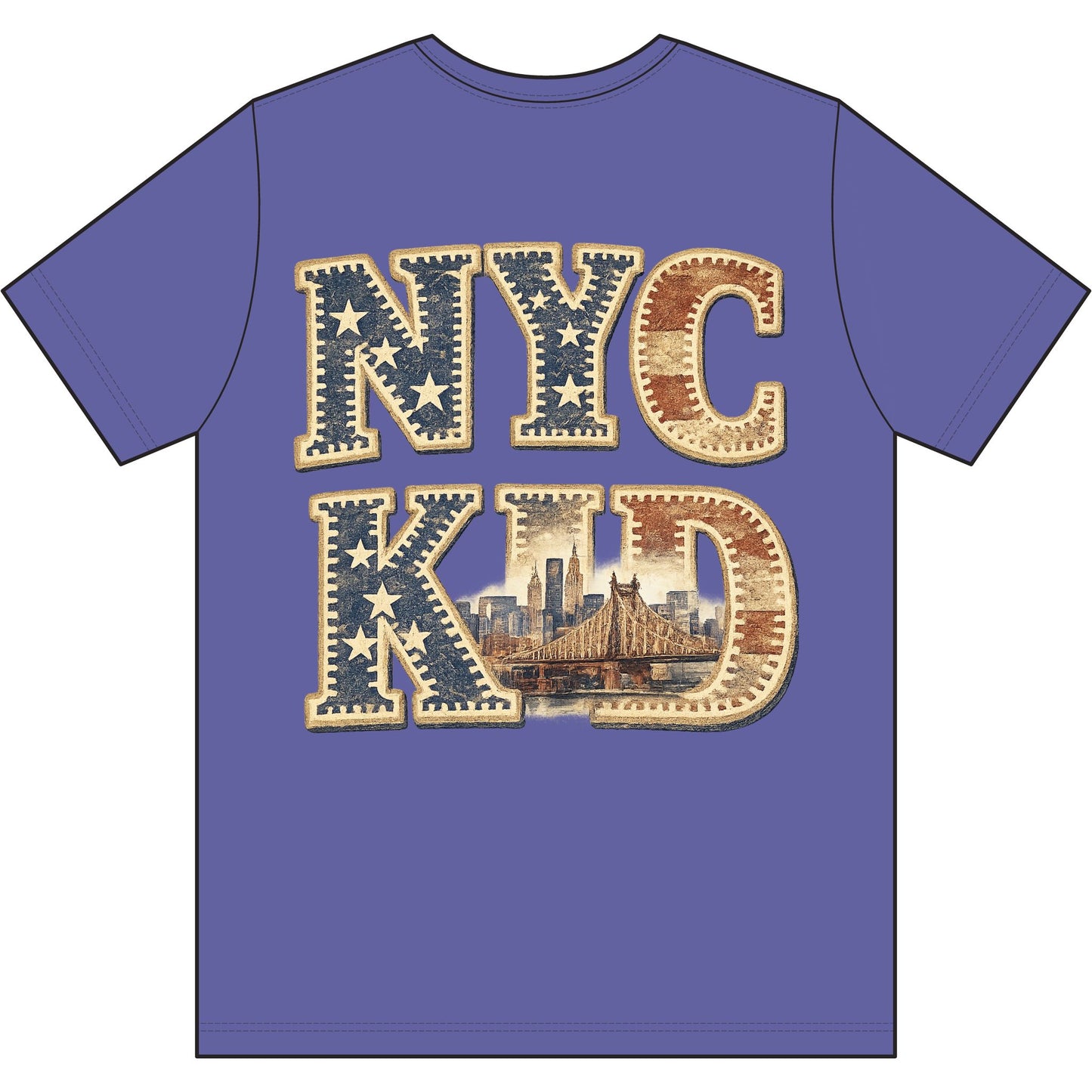 NYC Kid T-Shirt — Vintage Skyline Graphic Tee
