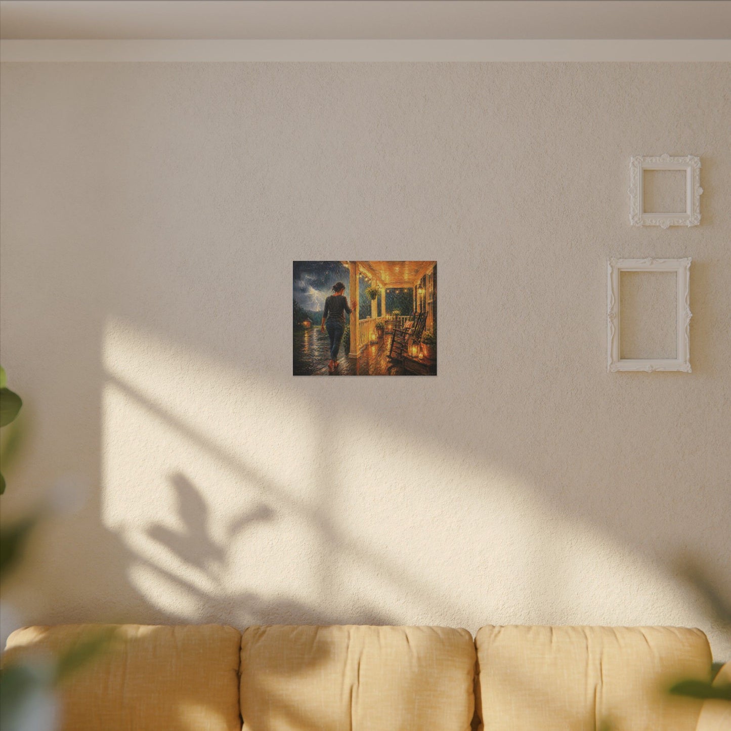‘Front Porch America—Coming in out of the Storm’—Matte Canvas, Stretched, 0.75" (Multi-Size)