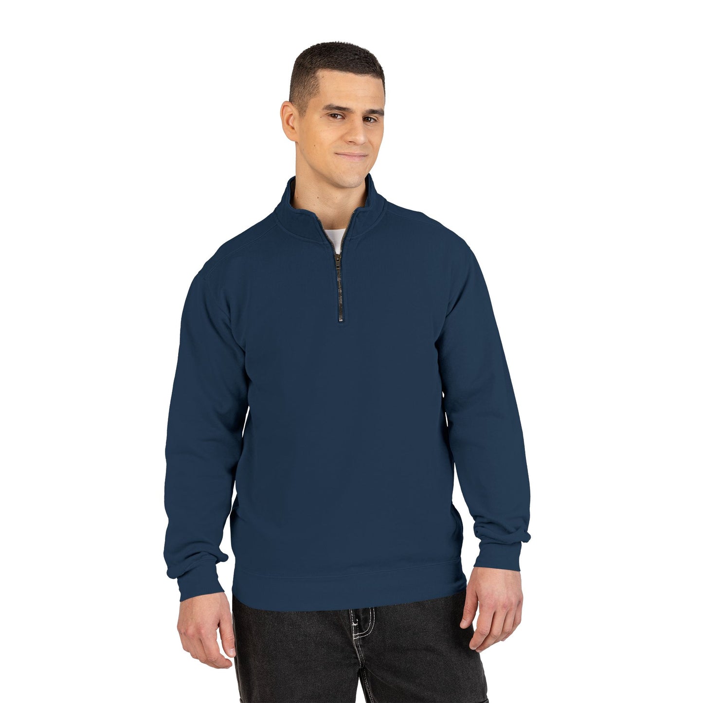Trump MAGA Quarter-Zip Sweatshirt — Back Art ‘the great maga king’ Graphic- Runs small-order 1 size up