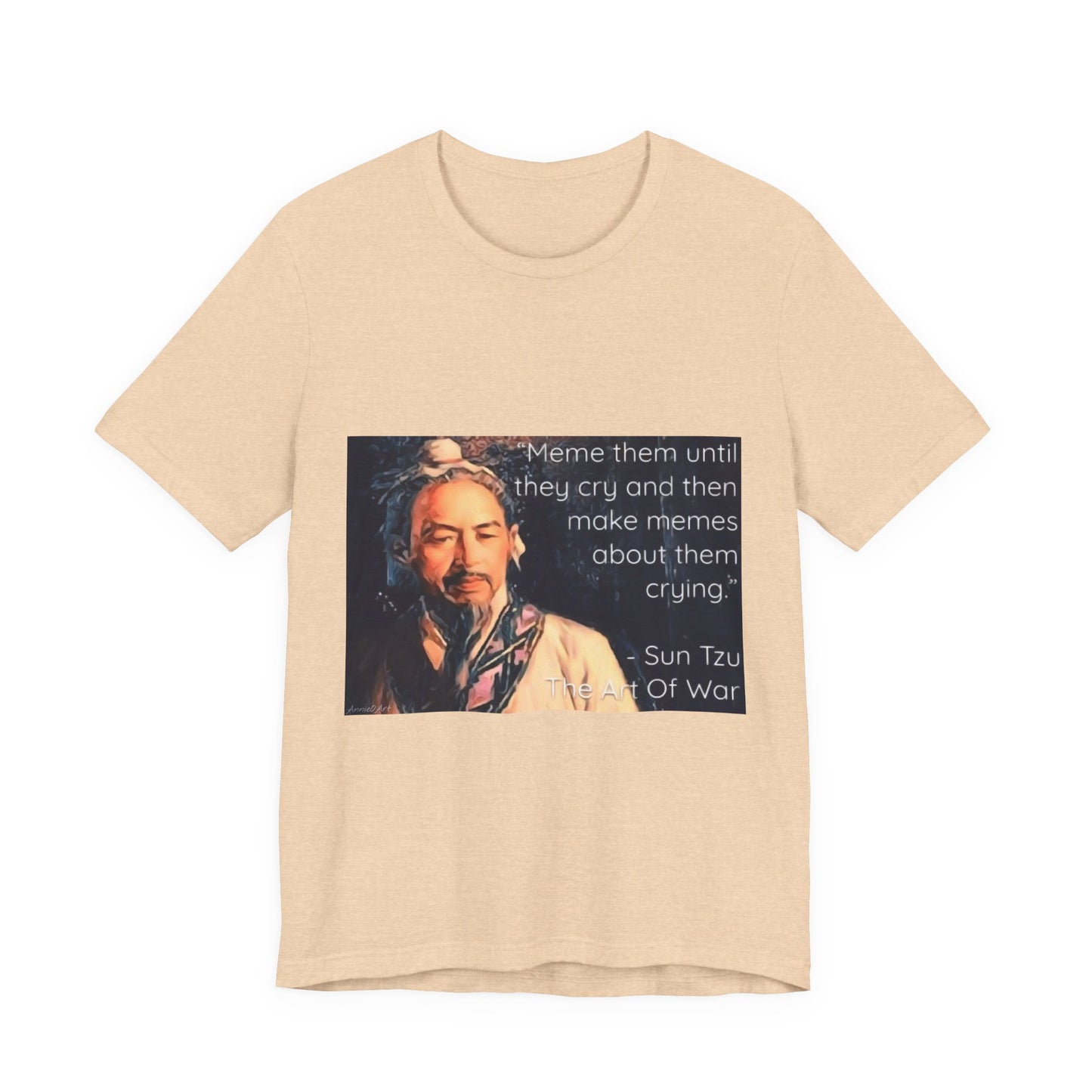 Sun Tzu Meme Tee — "Meme Them Until They Cry" Retro Political Art T‑Shirt