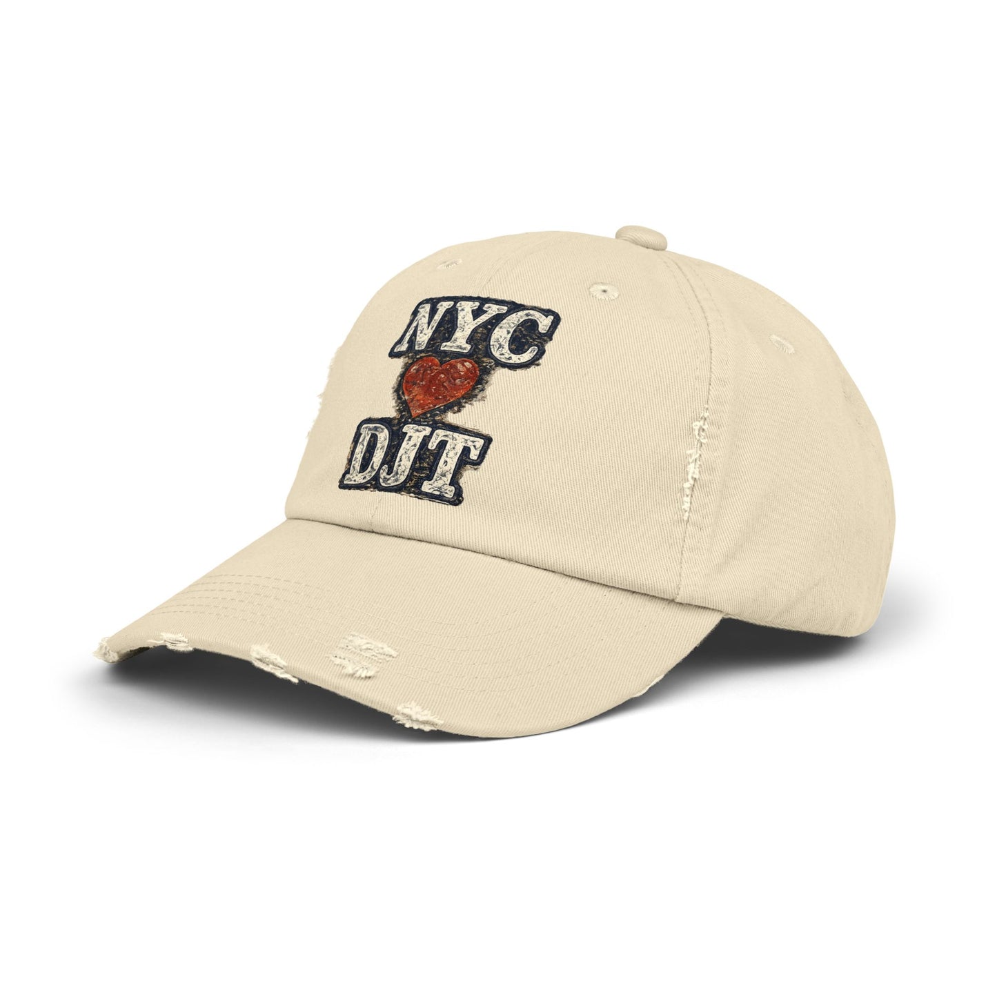 Distressed NYC❤️DJT Vintage Baseball Cap