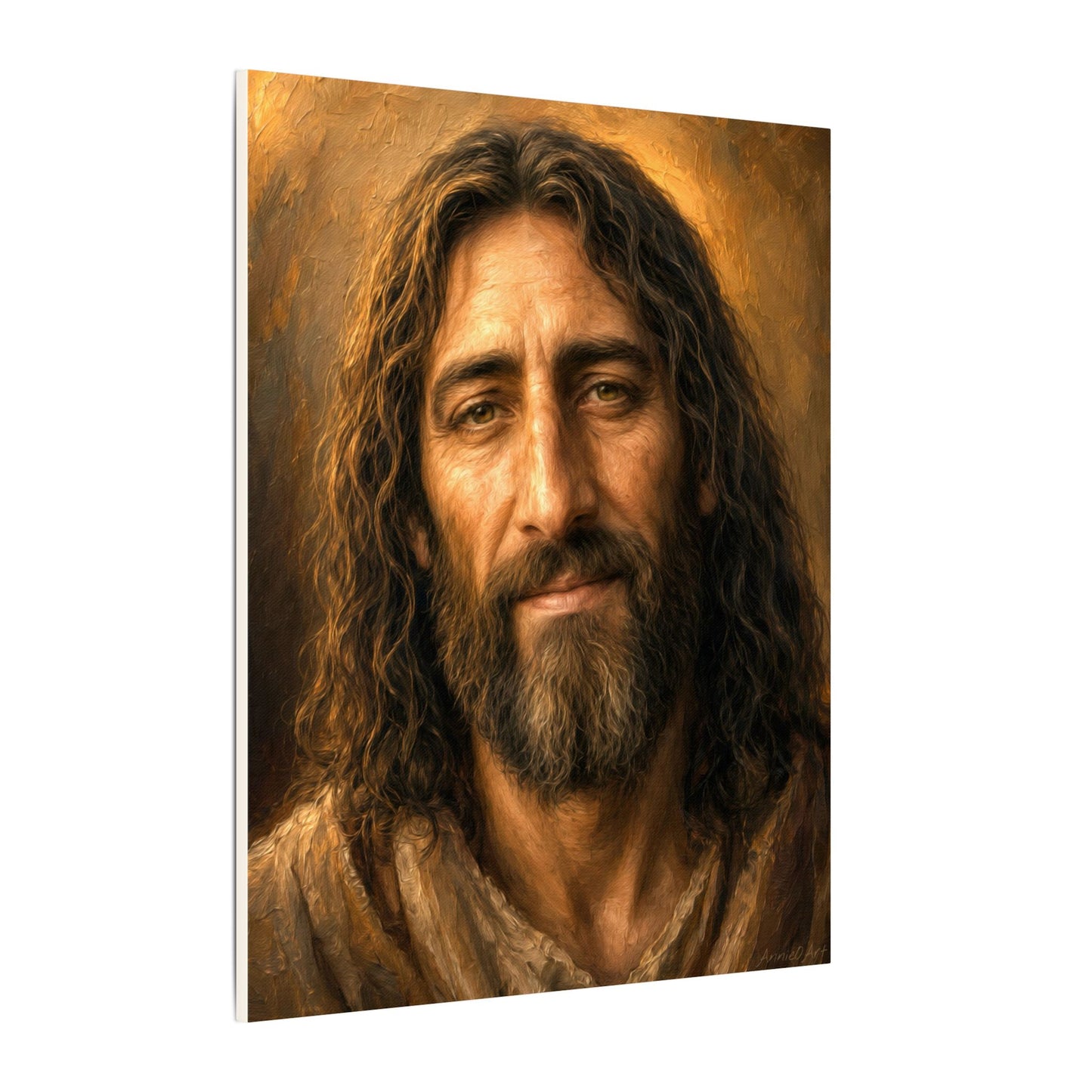 Jesus Portrait of Jesus Christ, Warm Inspirational Wall Art Canvas