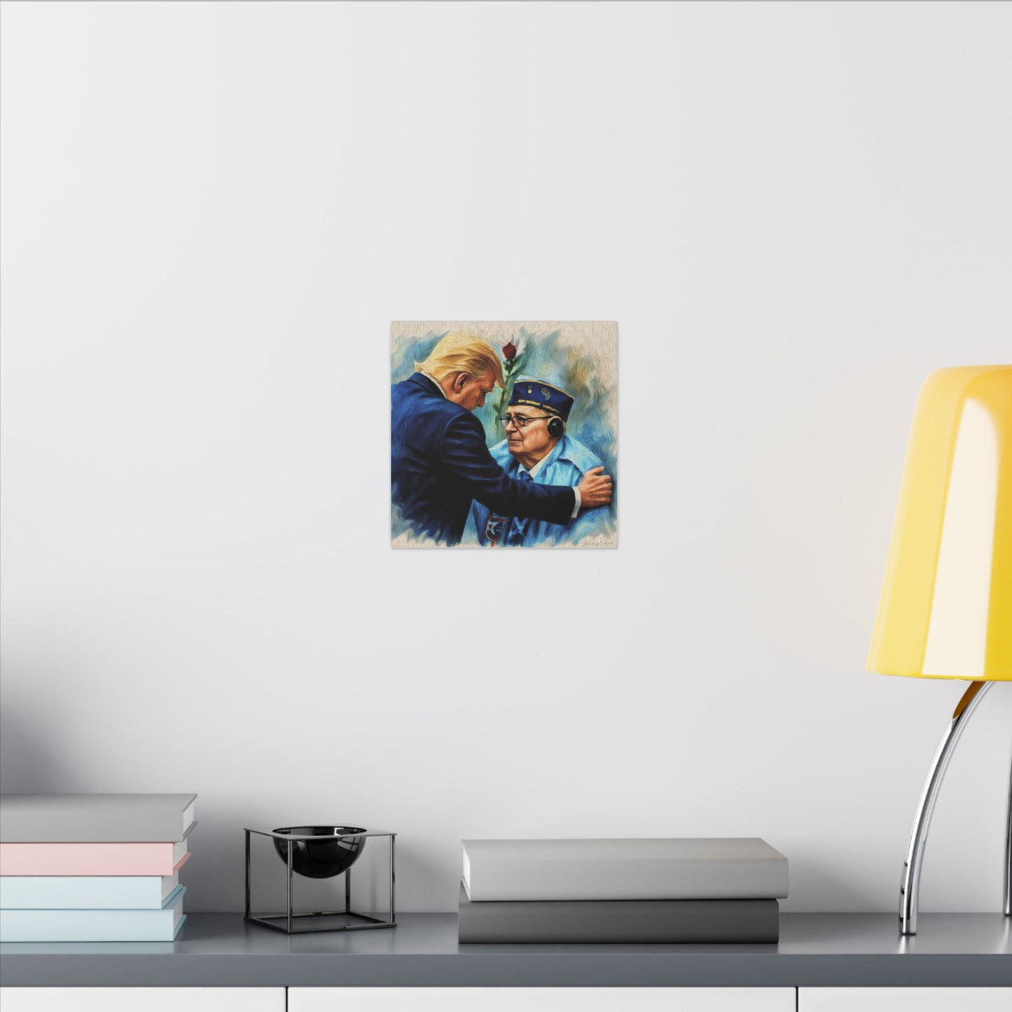Trump/Patriotic Veteran Tribute Canvas