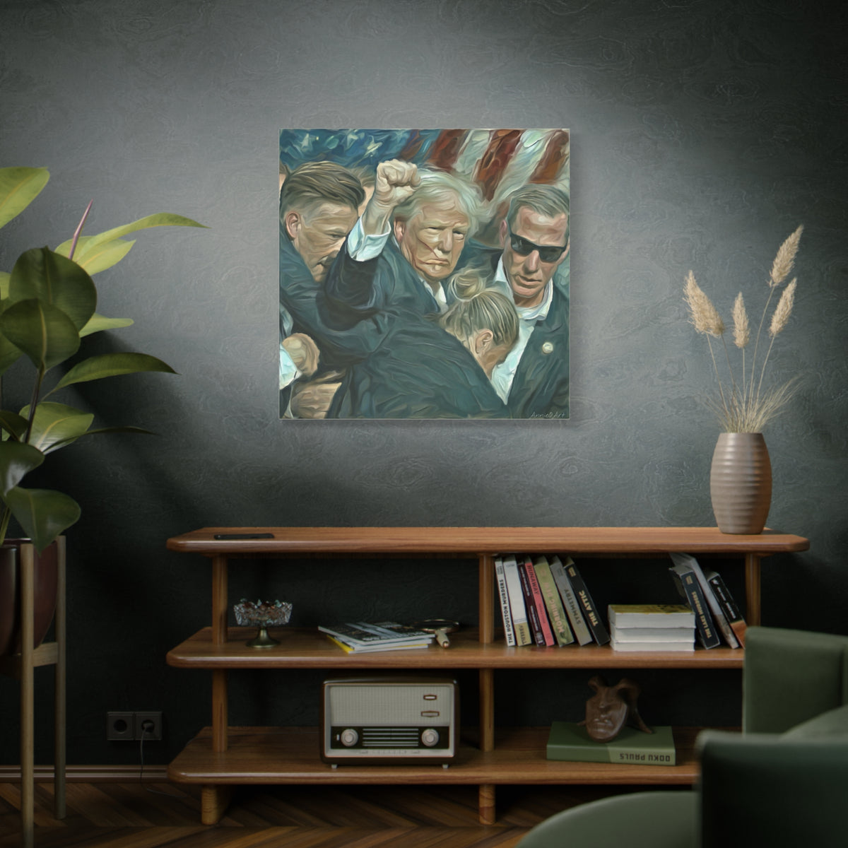 Trump ‘FIGHT!’ Fist-Raise Matte Canvas