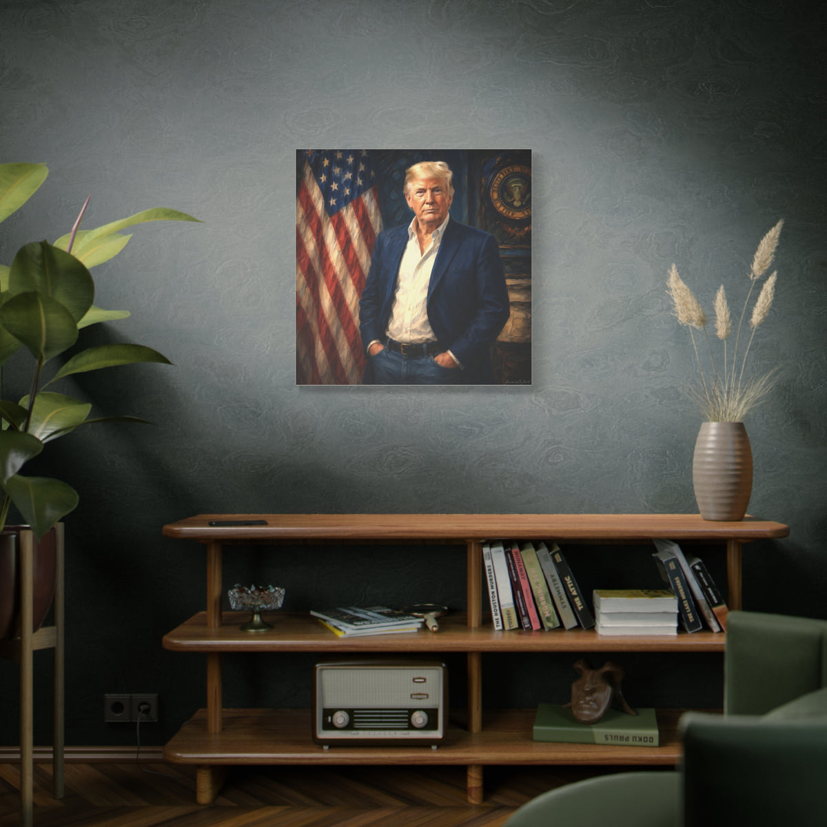 Trump Patriotic Portrait Canvas