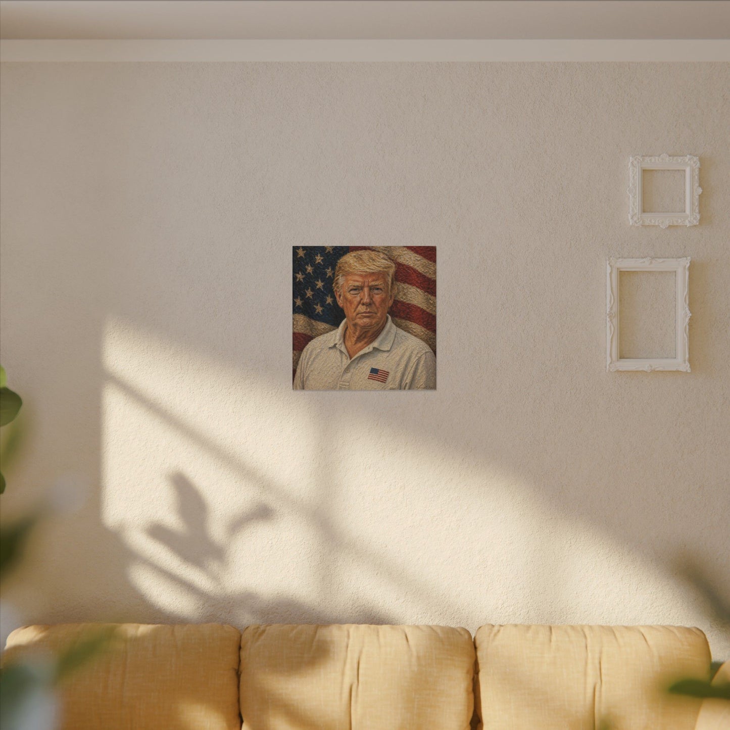 Trump Patriotic Portrait Canvas Print
