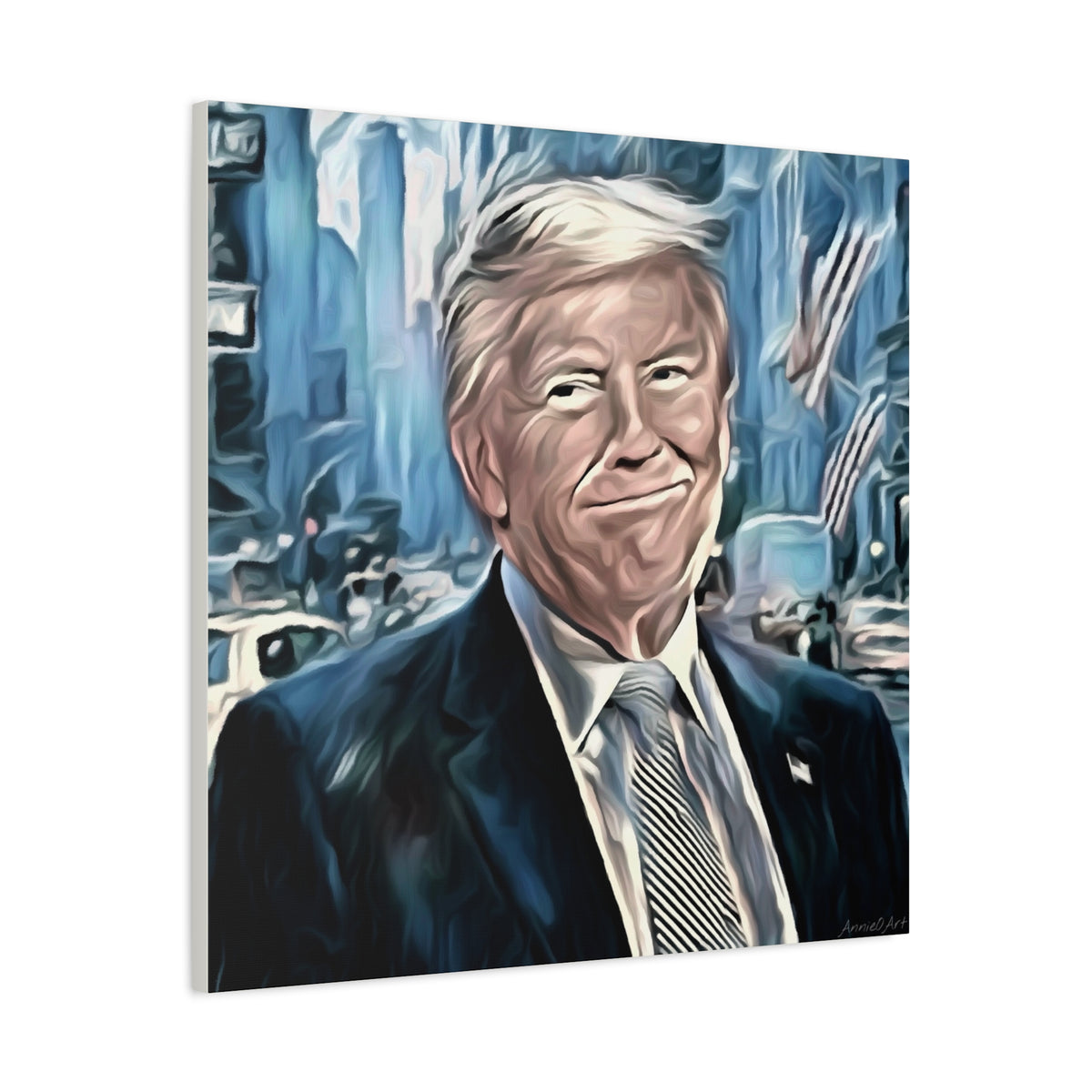 Patriotic Portrait Canvas Print — Trump Artwork