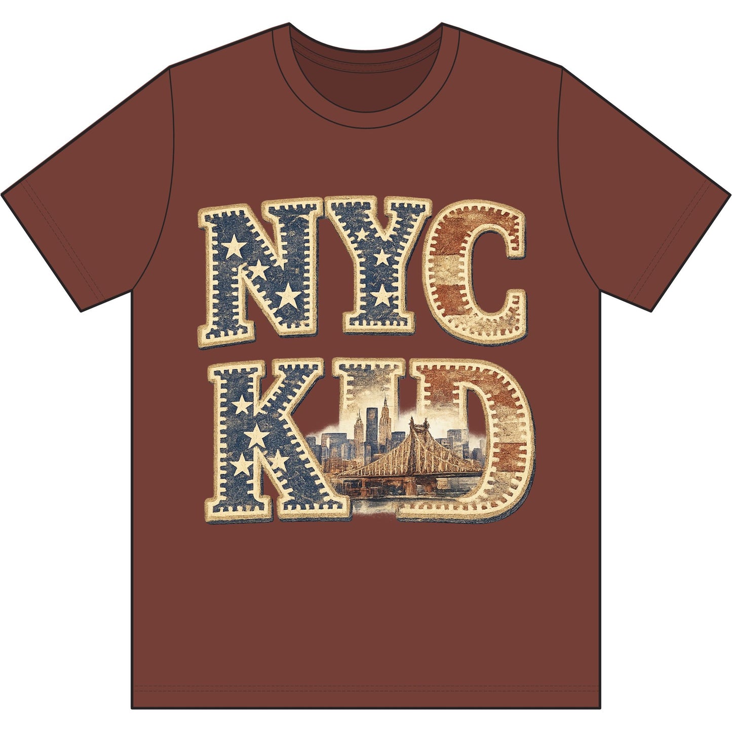 NYC Kid T-Shirt — Vintage Skyline Graphic Tee