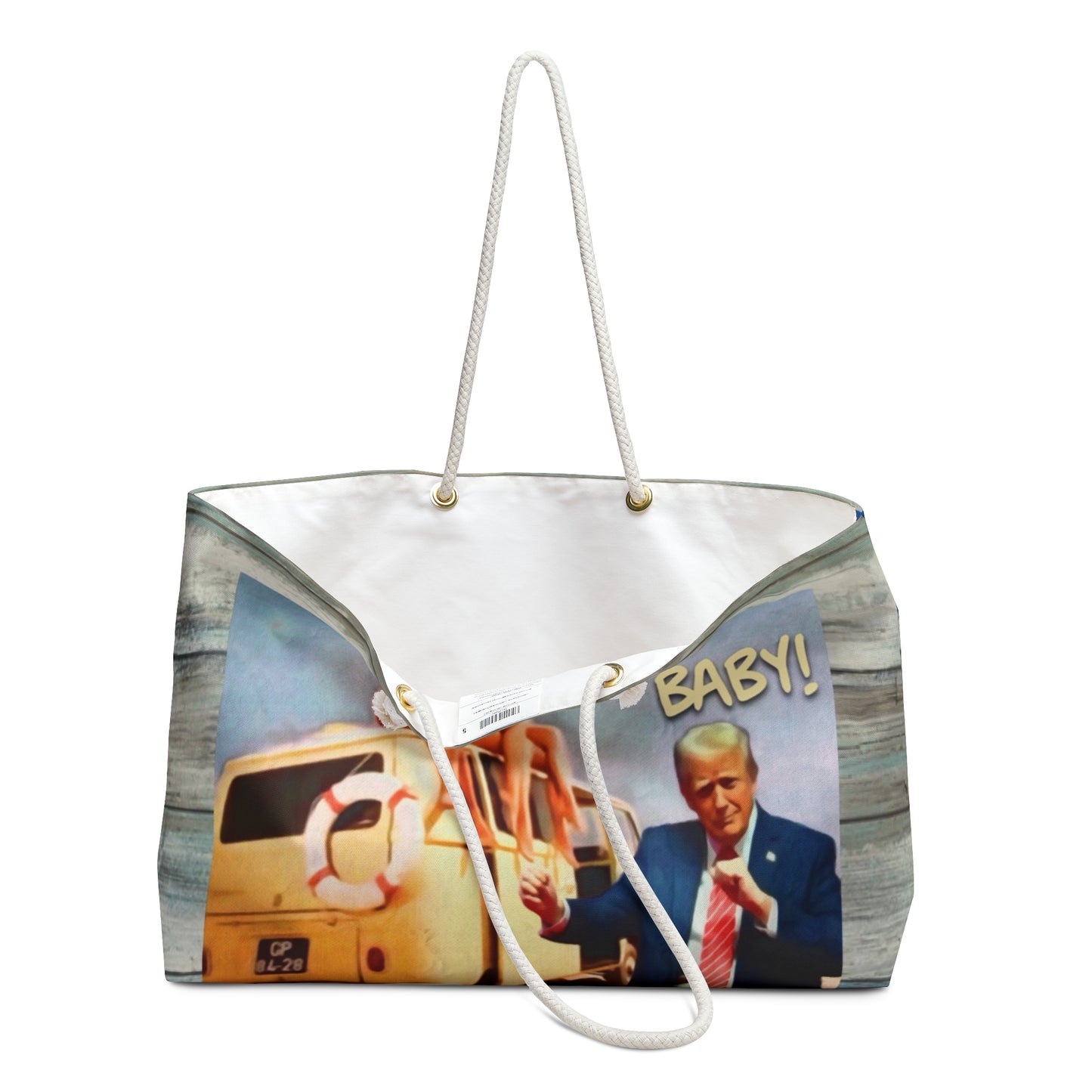 Beach bag-Retro MAGA Beach Weekender Bag — Fun Patriotic Travel Tote