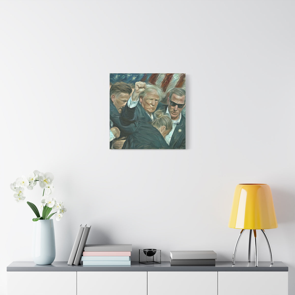 Trump ‘FIGHT!’ Fist-Raise Matte Canvas