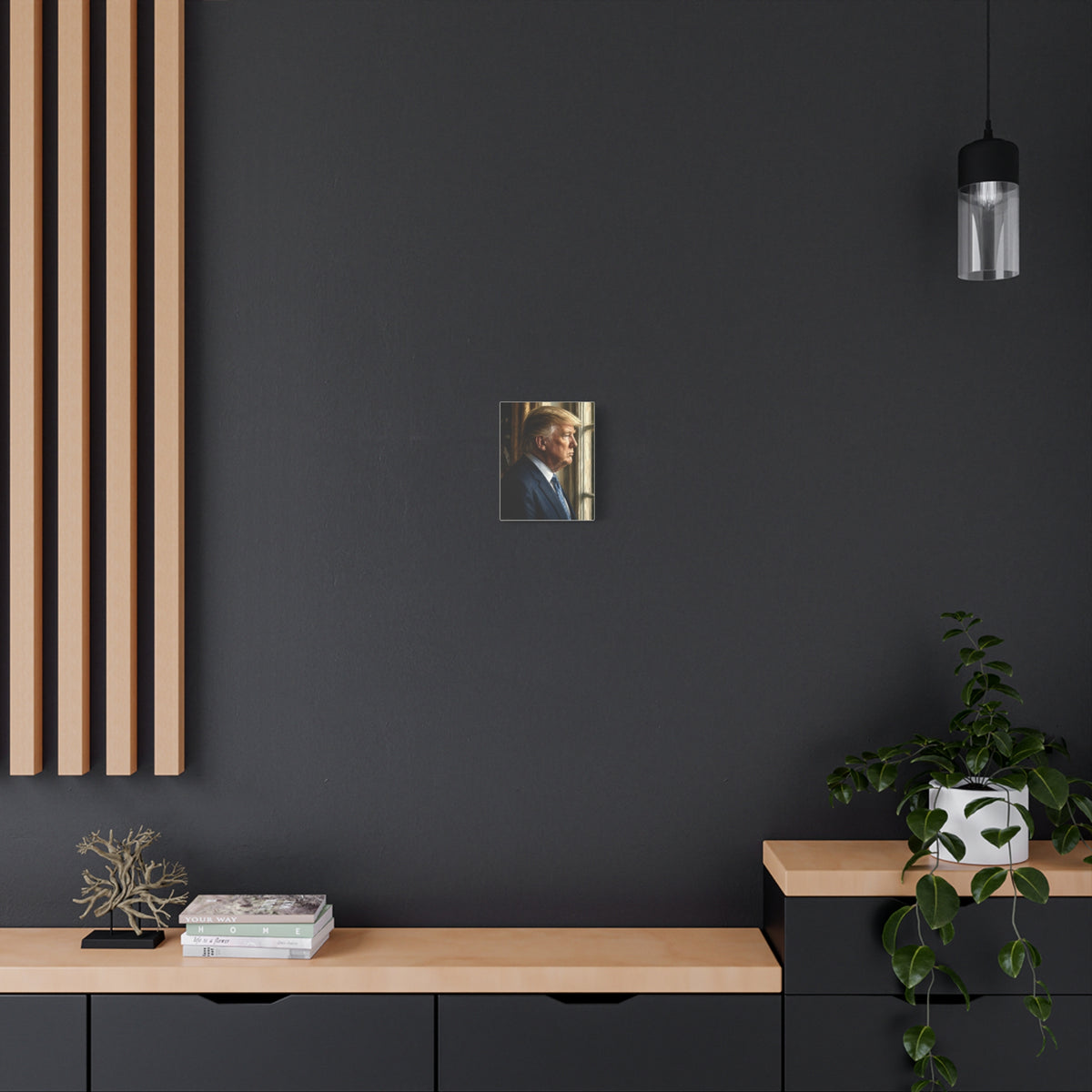 ‘Weight of the World’—Trump Portrait Canvas Print