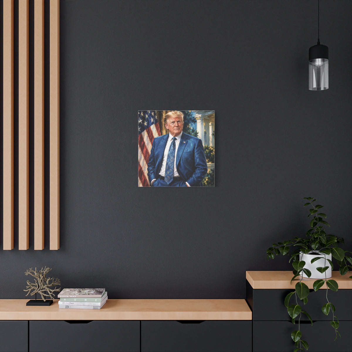 Trump Patriotic Presidential Portrait Canvas
