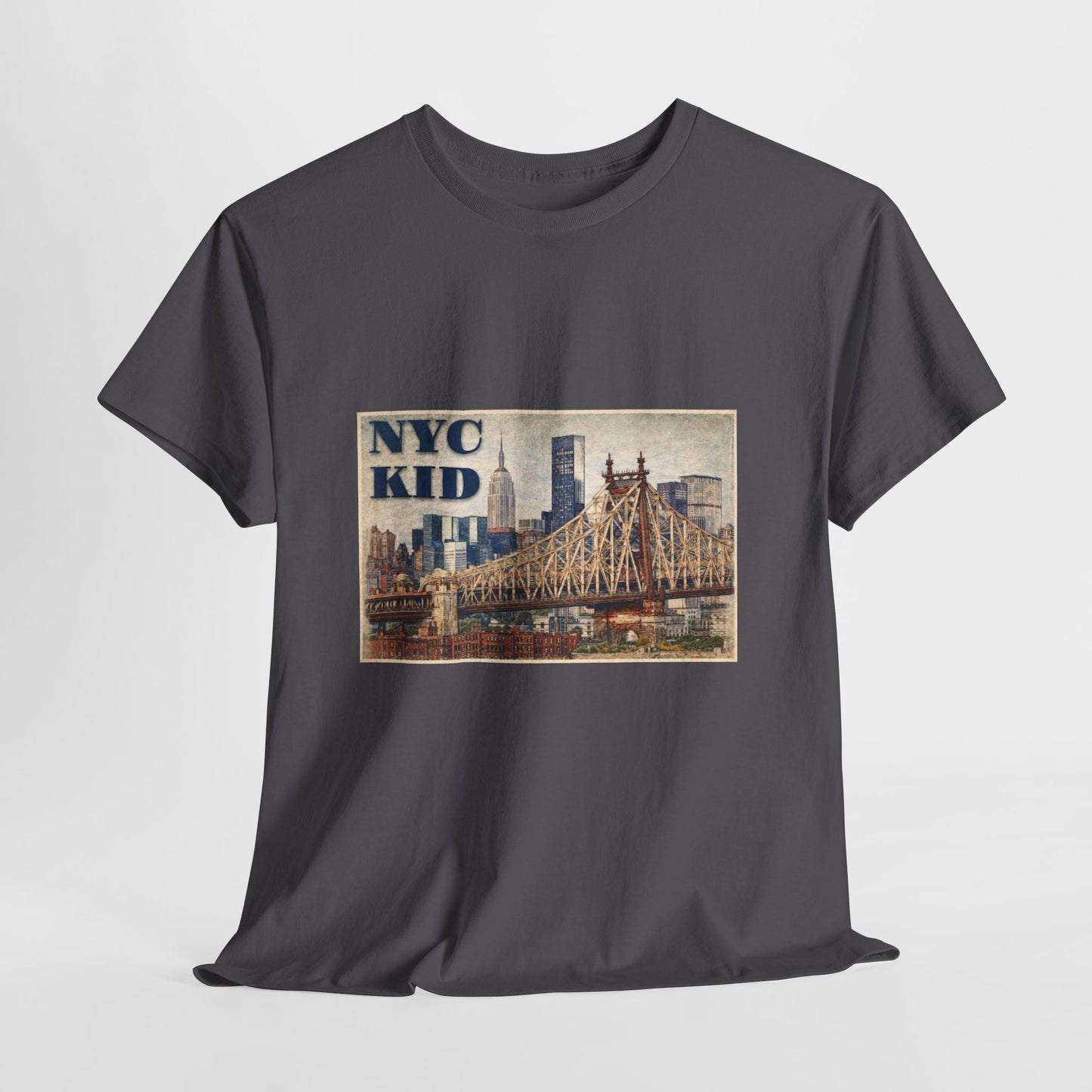 NYC Kid T-Shirt — Vintage Queensboro Bridge New York City Tee