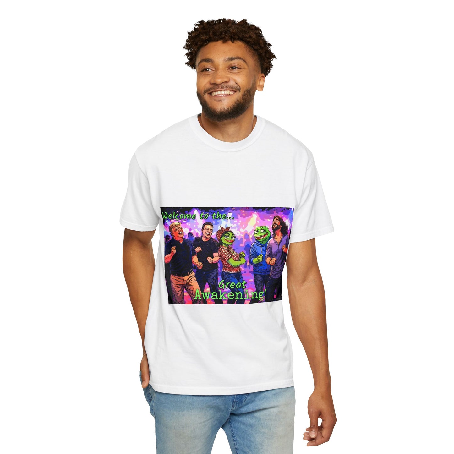 Great Awakening T-Shirt — Psychedelic Pepe & Friends Graphic Tee