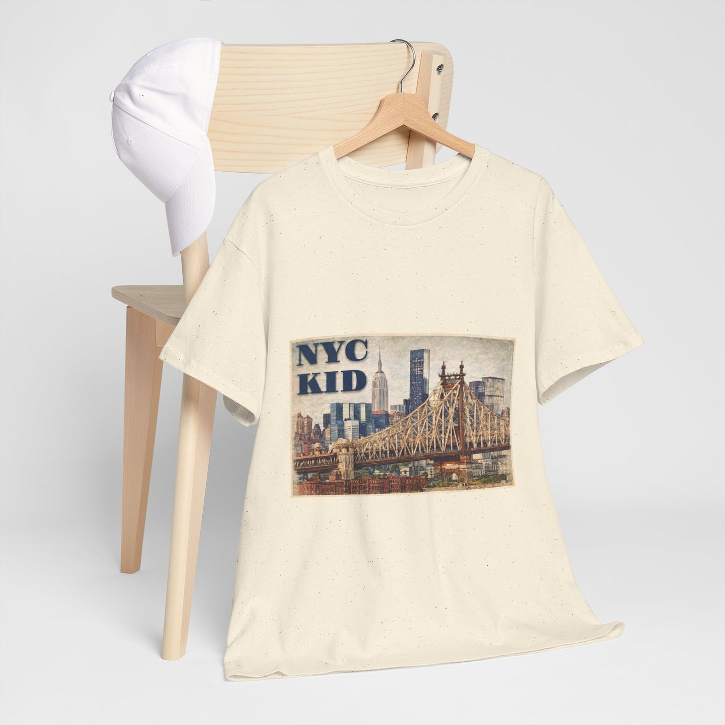 NYC Kid T-Shirt — Vintage Queensboro Bridge New York City Tee