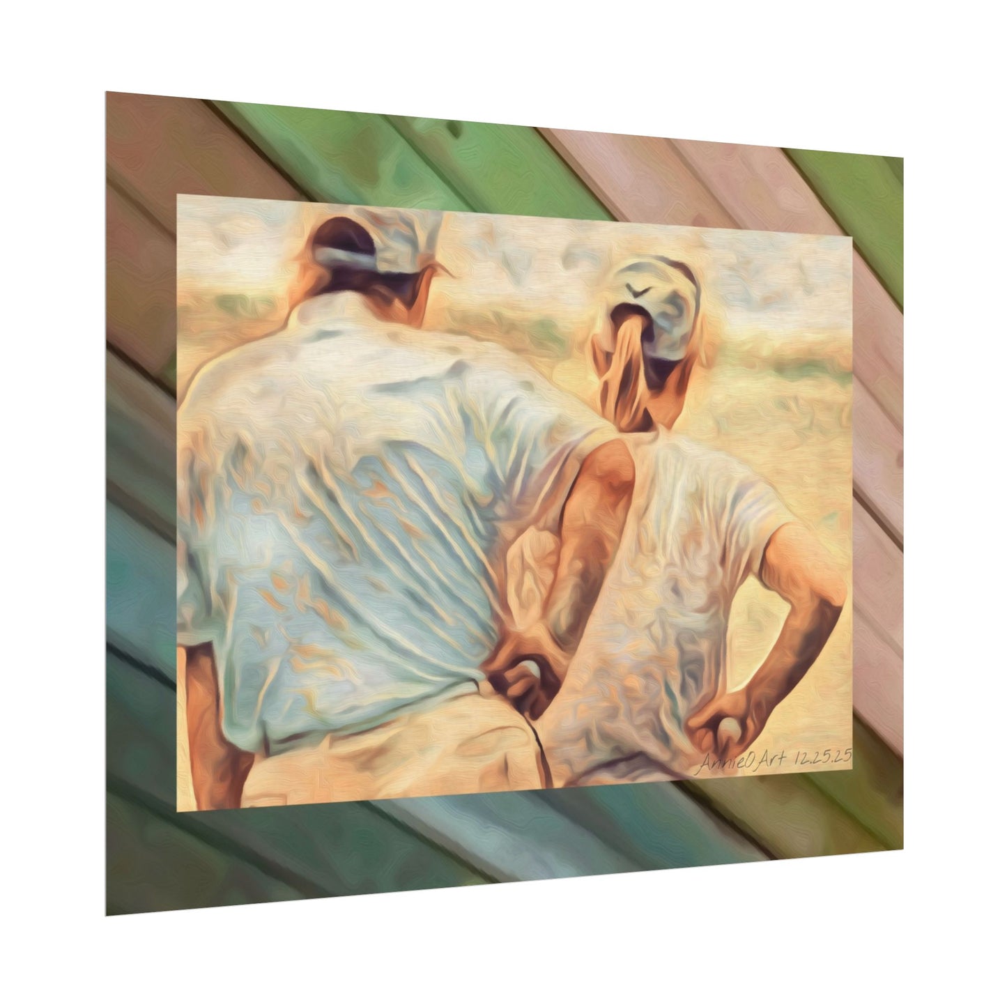 Golfing Trump Painting/Poster — Textured Matte Art Print for Golf Lovers