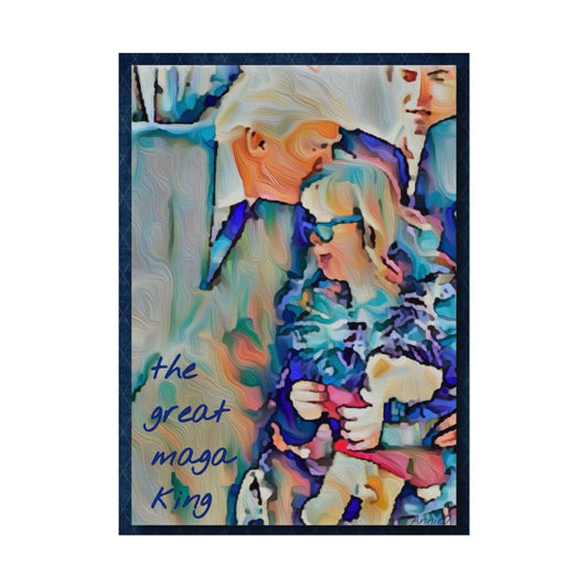 Watercolor Matte Poster — "The Great Maga King" Textured Art Print