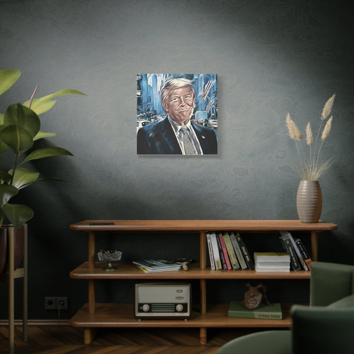 Patriotic Portrait Canvas Print — Trump Artwork