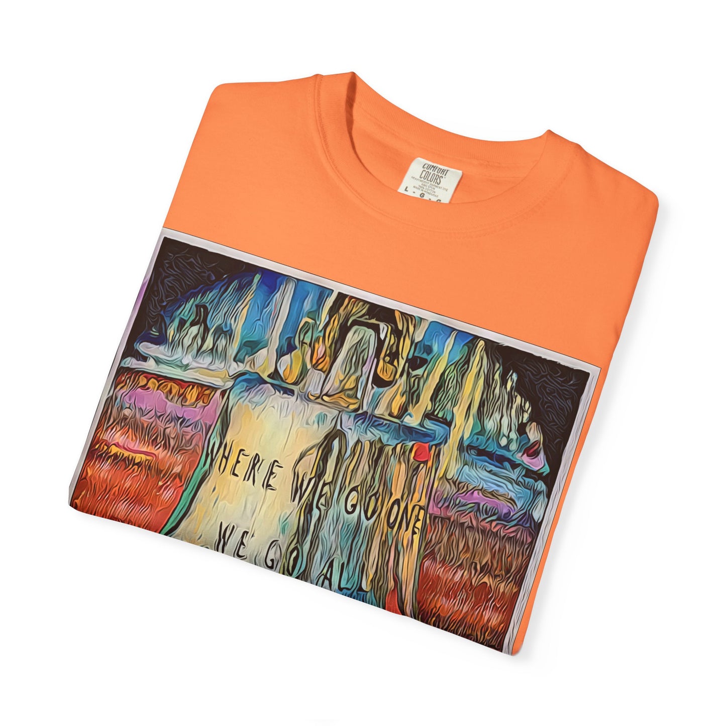 T-Shirt — 'WWG1WGA' Graphic Tee with Bold Neon Slogan