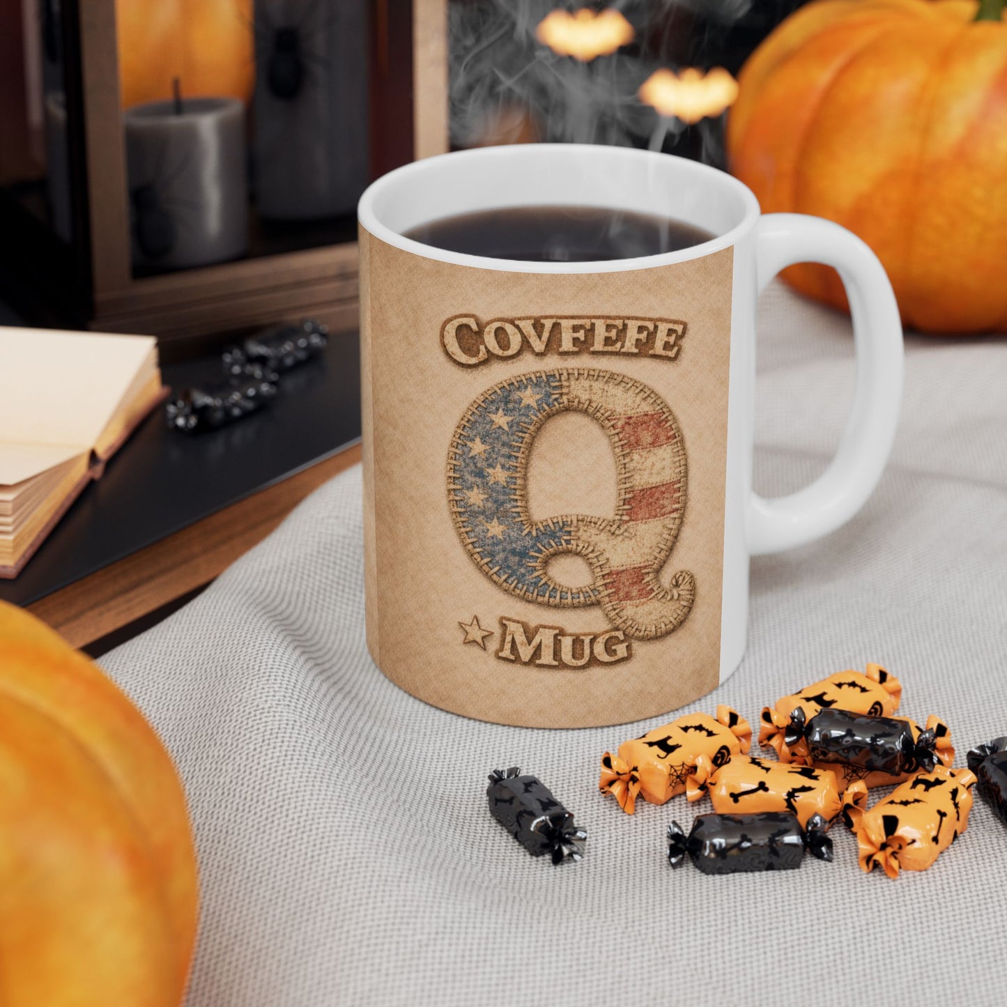 Q Covfefe Ceramic Mug —  Coffee Cup (11oz, 15oz)