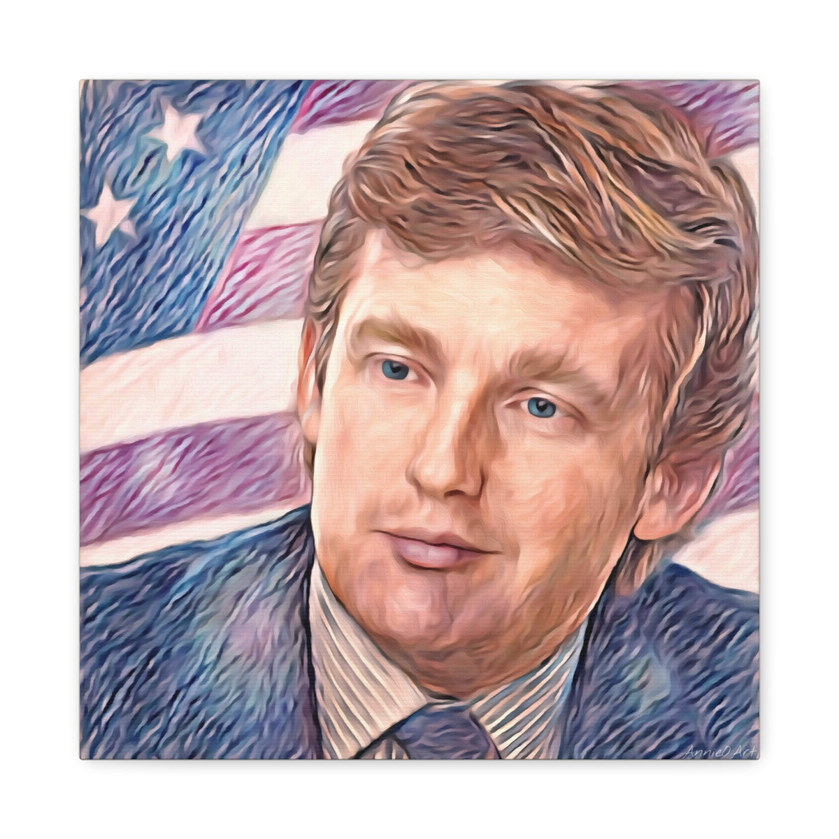 Trump Patriotic Portrait Canvas