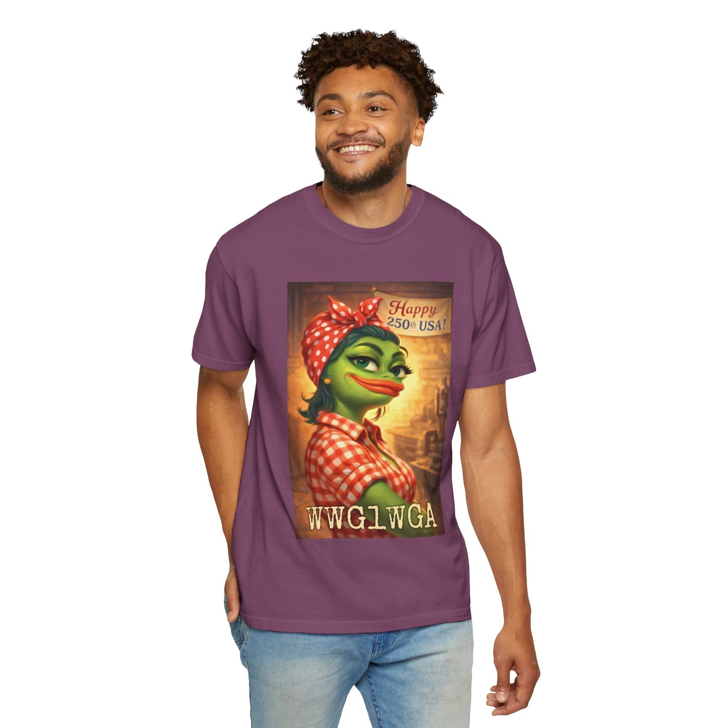250th Celebration Patriotic T-Shirt — WWG1WGA / MAGA Tribute