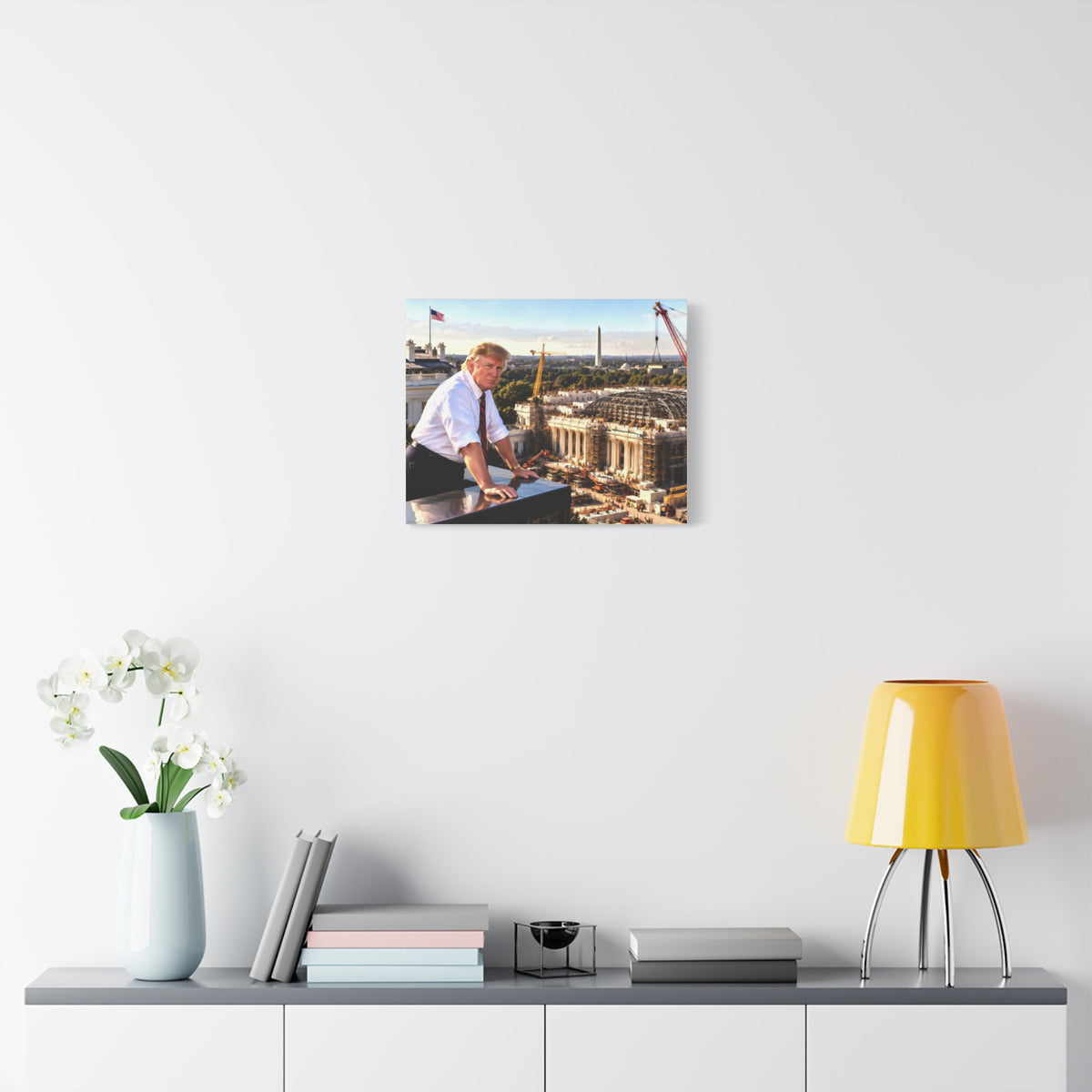 Trump’s Ballroom—Canvas Print — Iconic Washington Building Construction Wall Art