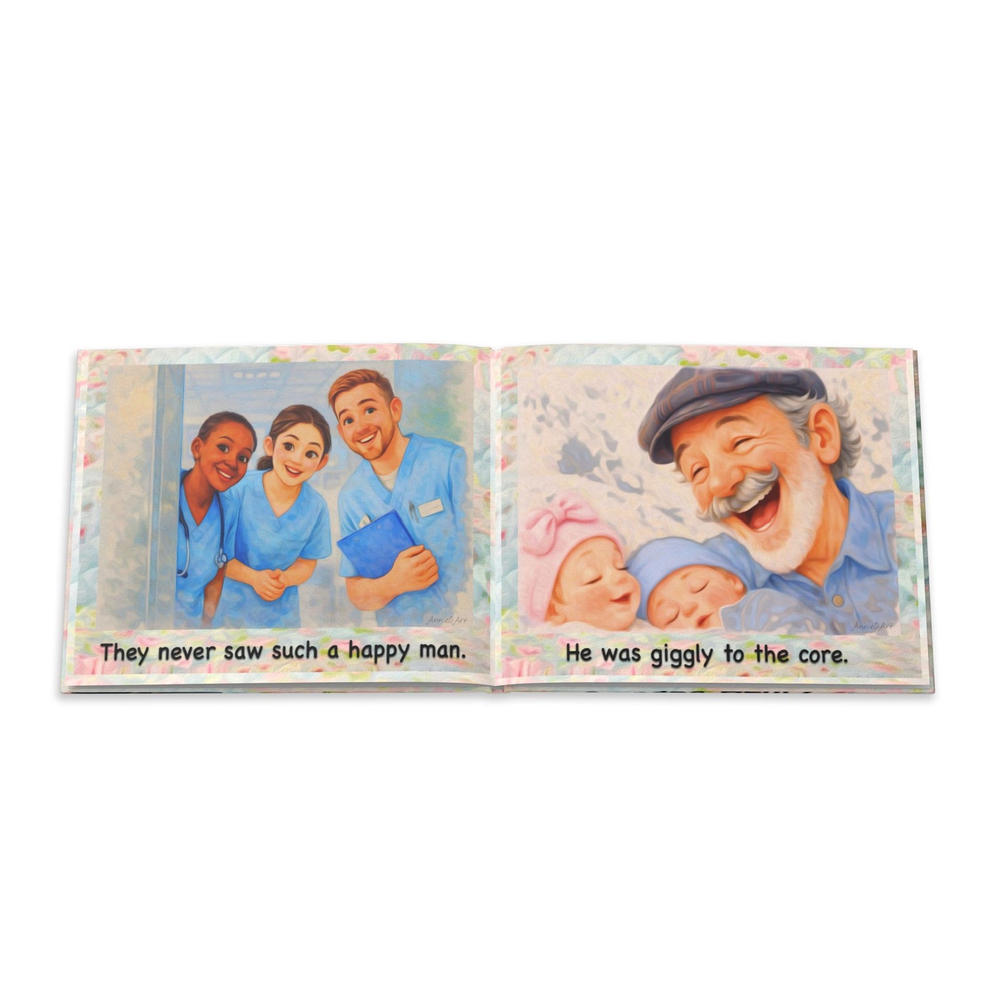 Hardcover Photo Book — "Grandpa Henry & The Day The Babies Were Born" Keepsake