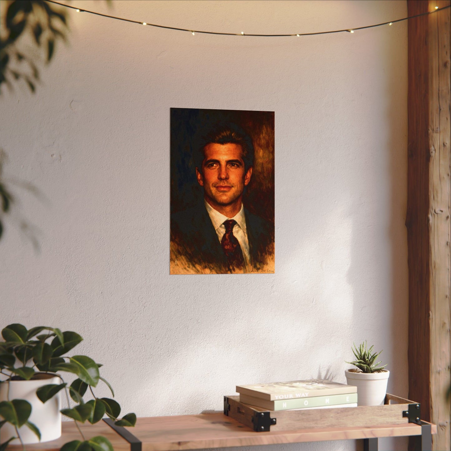 JFK Jr.  Portrait Matte Poster — Textured Vintage-Style Wall Art