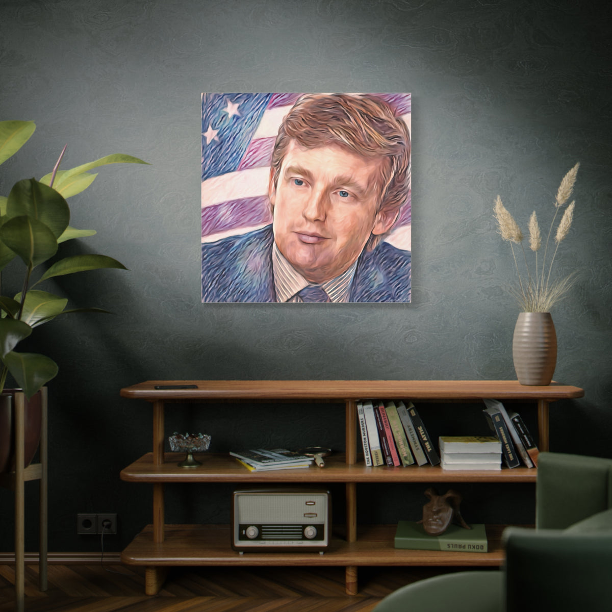 Trump Patriotic Portrait Canvas