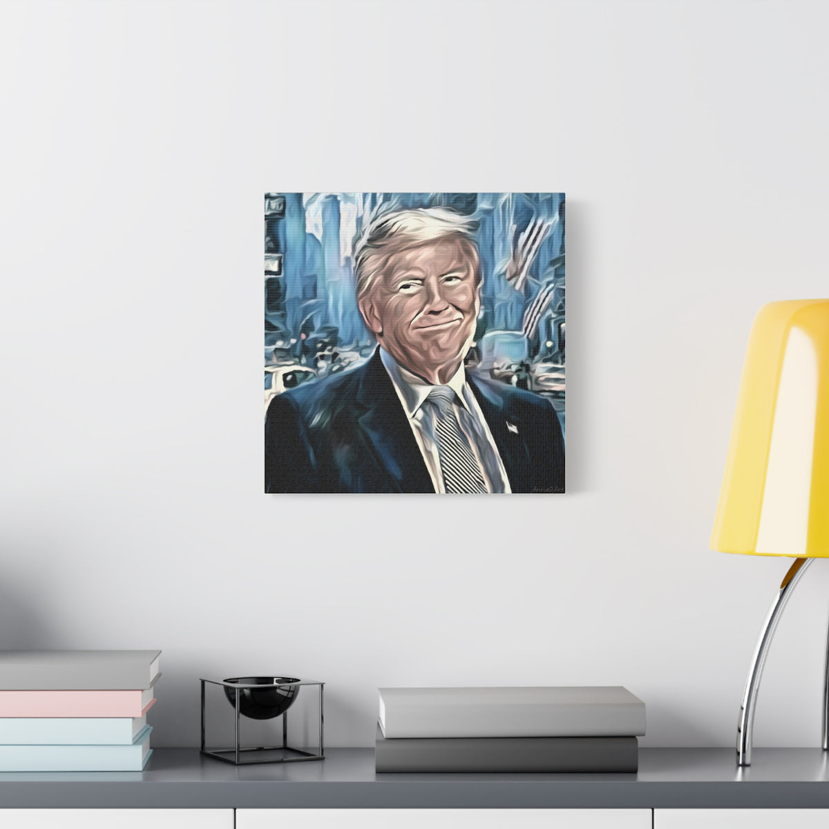 Patriotic Portrait Canvas Print — Trump Artwork